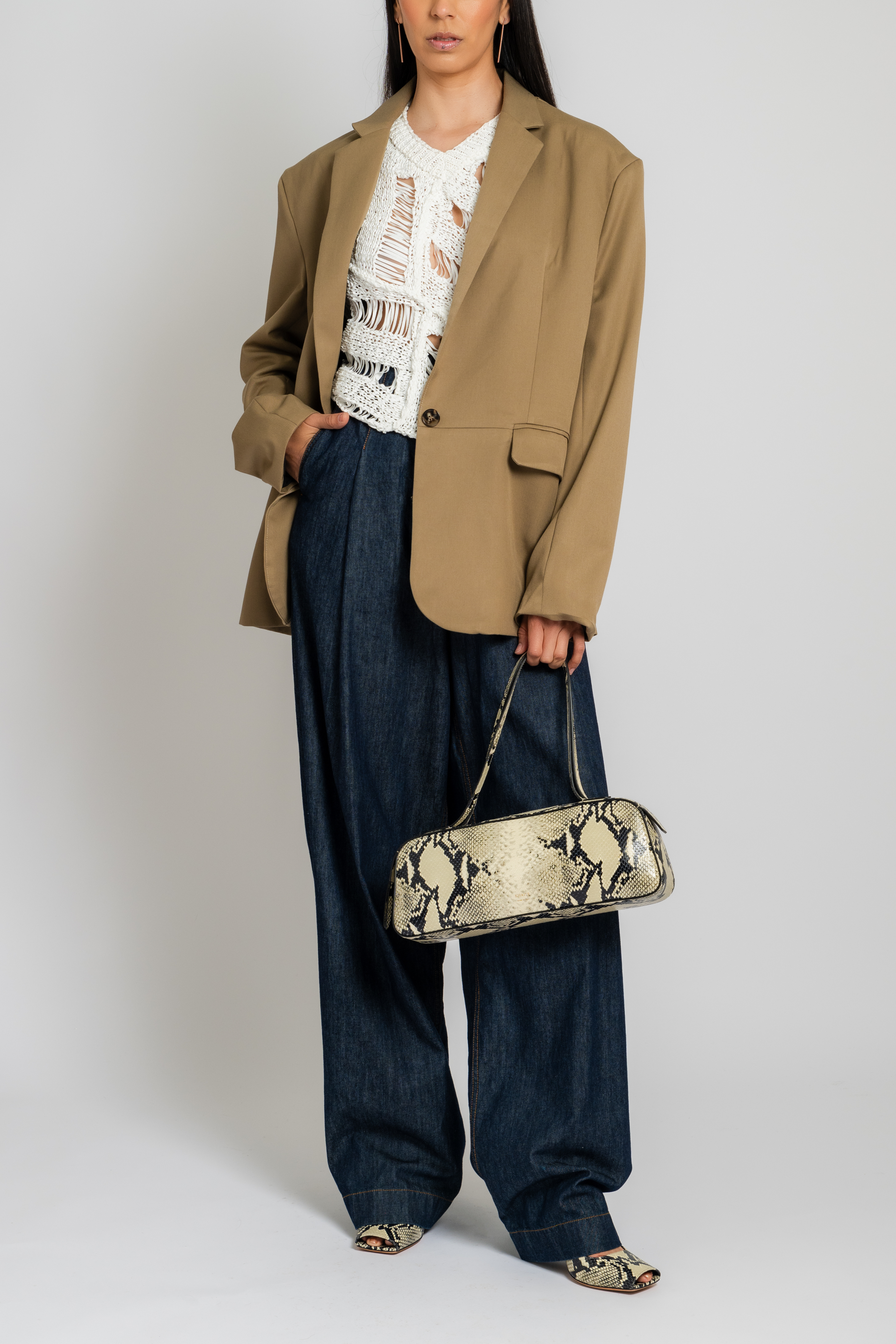 The Oversized Blazer in Tan