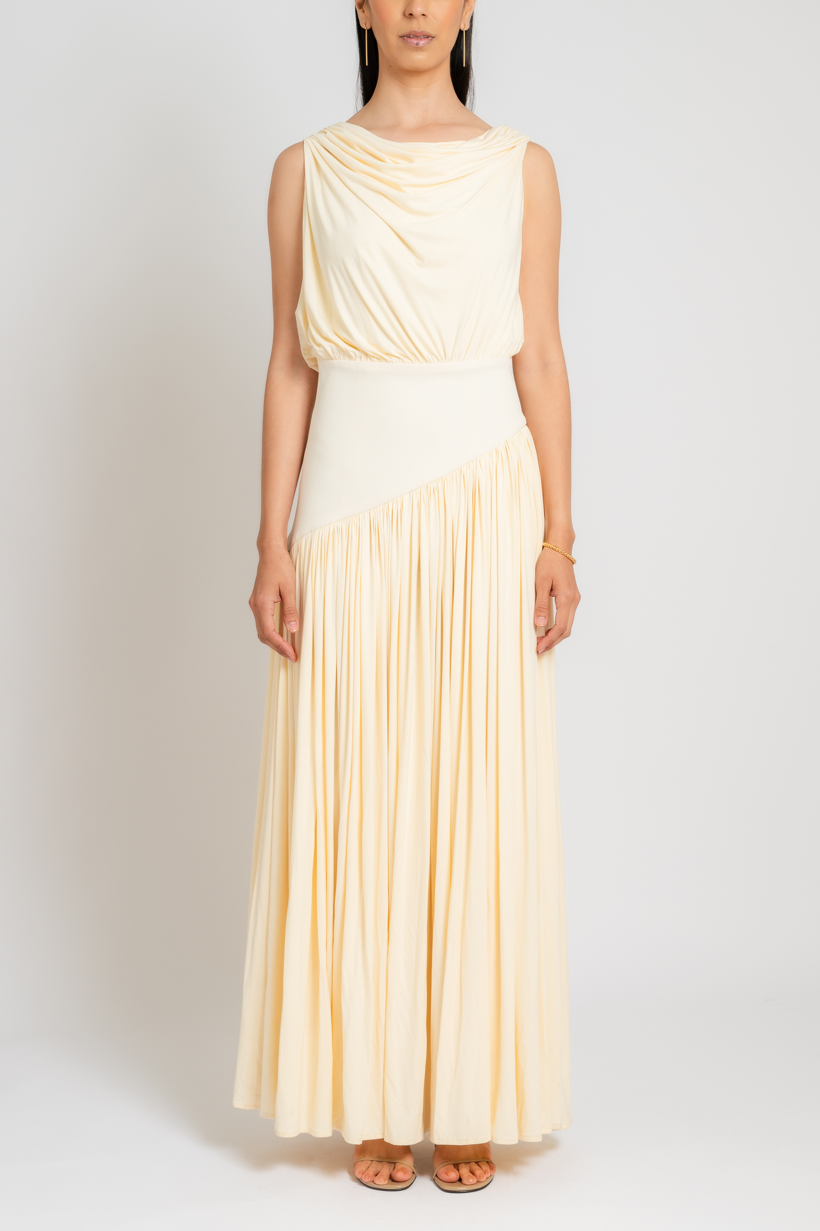 Off The Shoulder Drape Dress