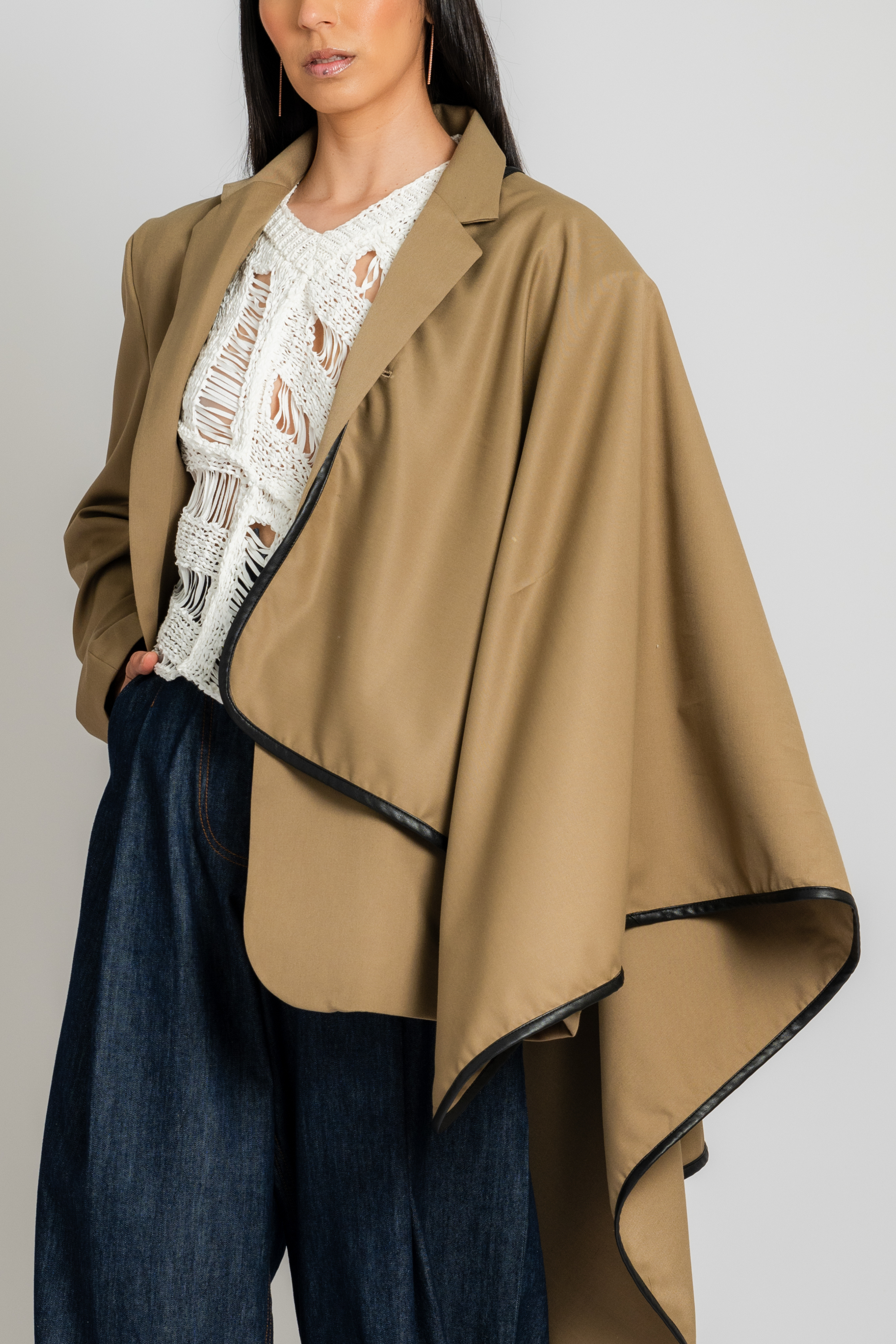 The Oversized Blazer in Tan