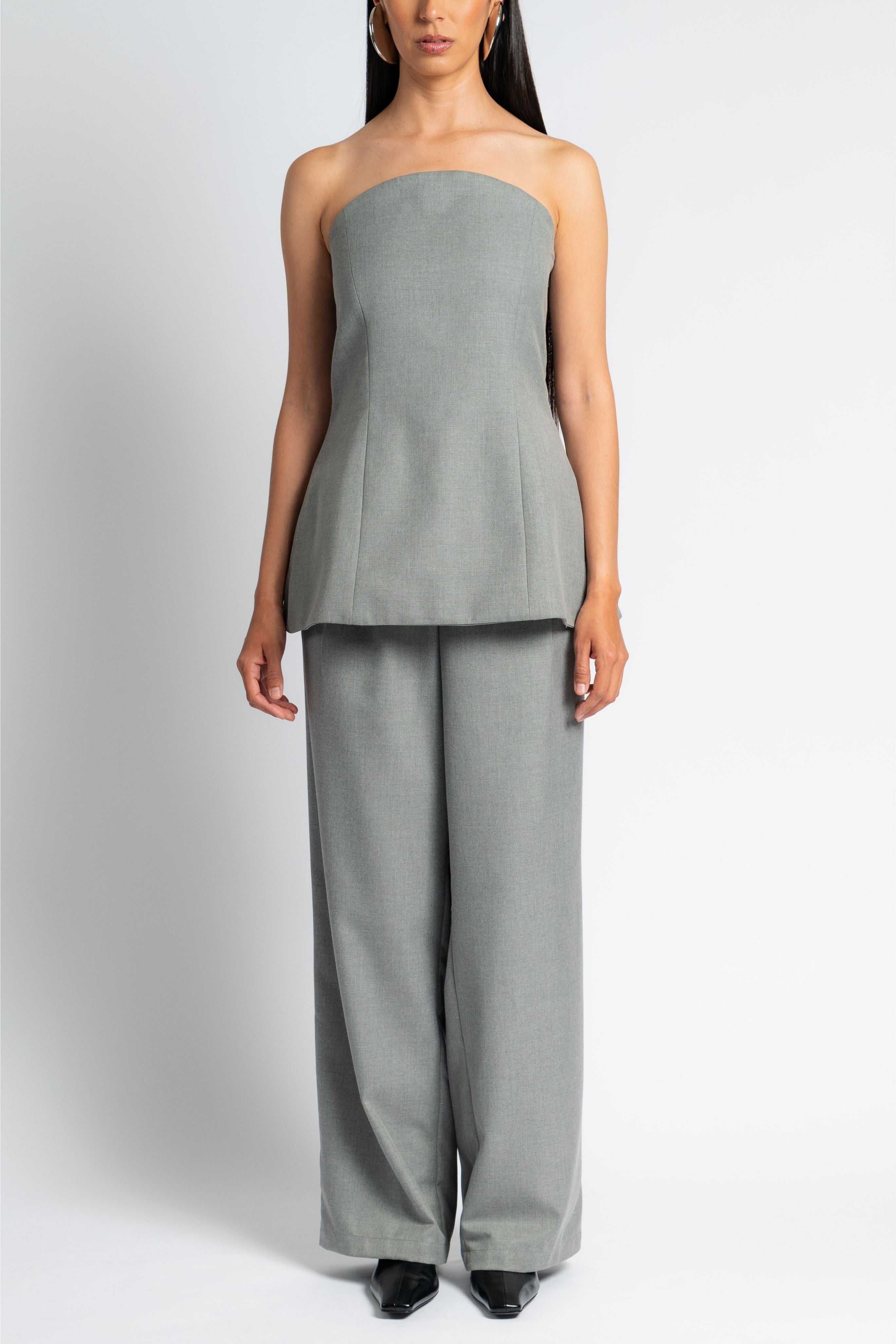 Corset Top in Grey