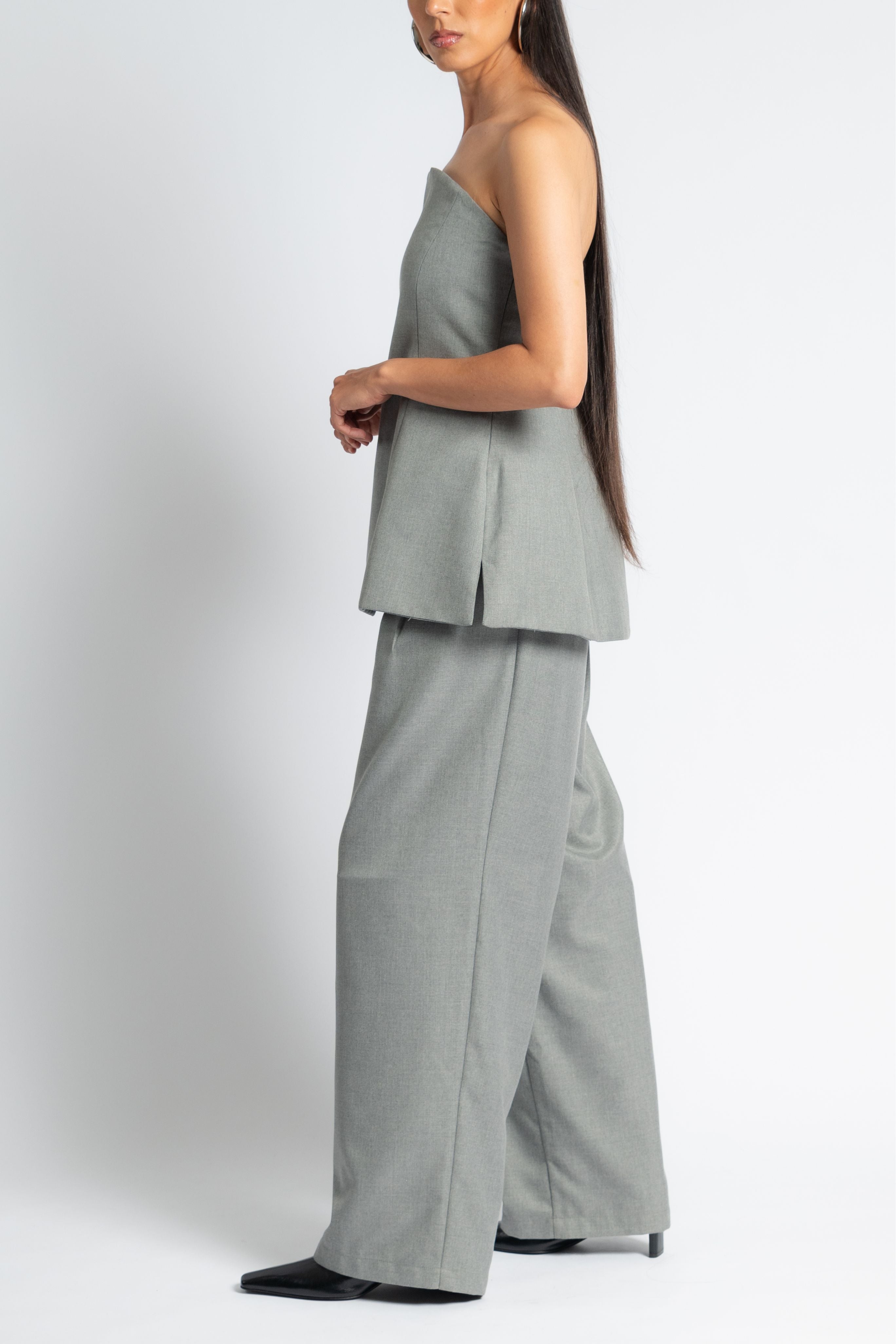 Corset Top in Grey
