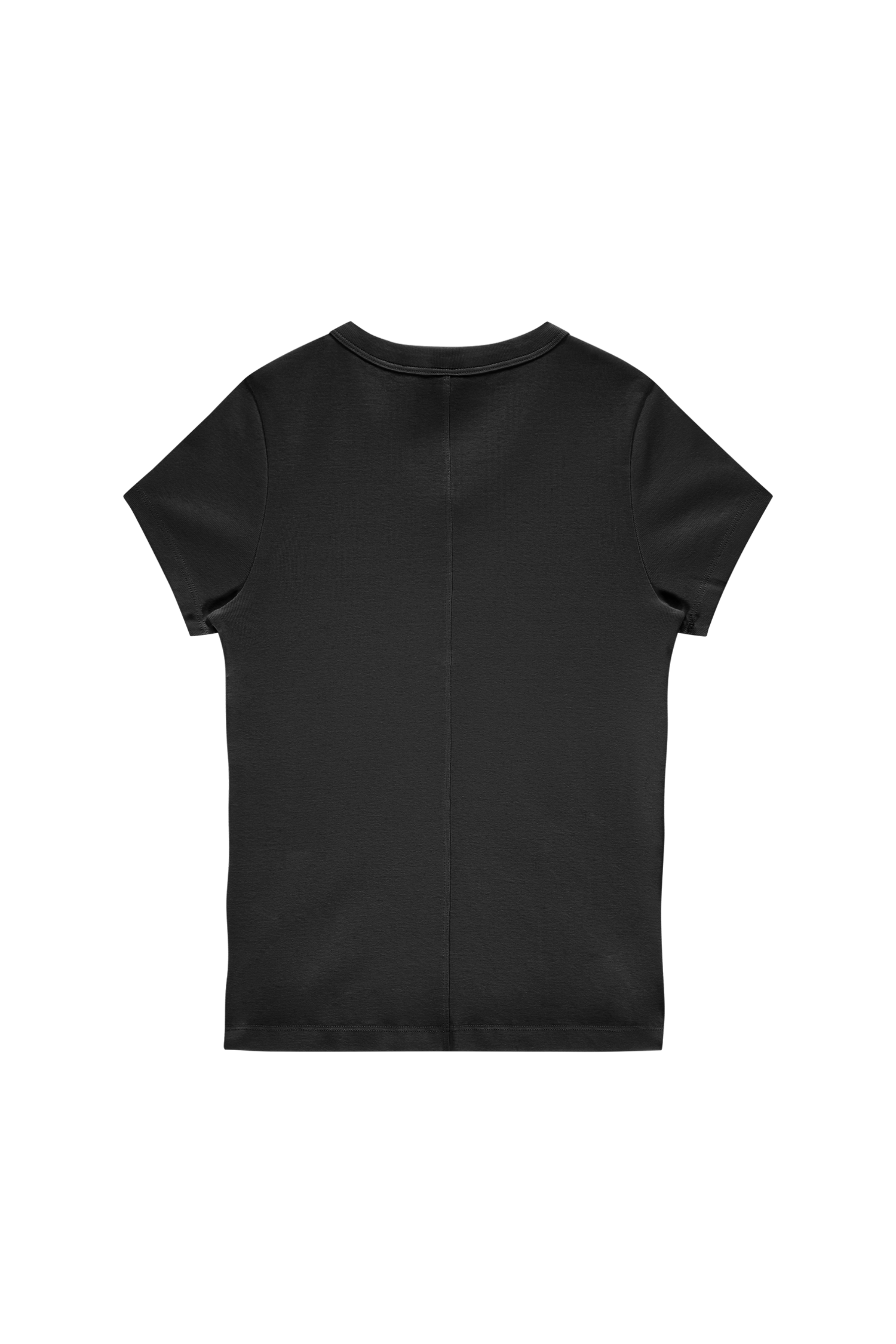 FLORE FLORE Jill Baby V-Neck Tee in Black