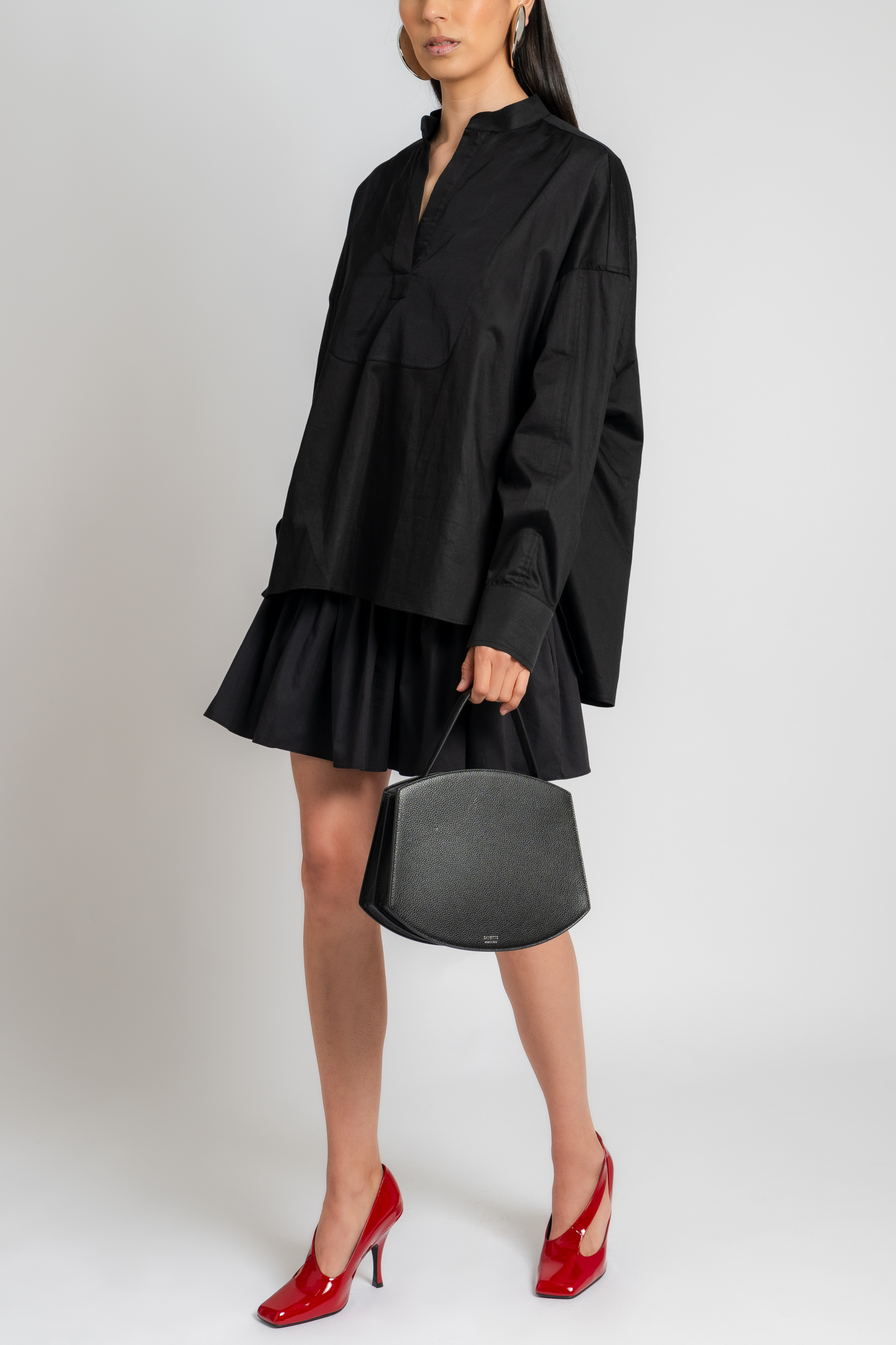 Gathered Mini Skirt