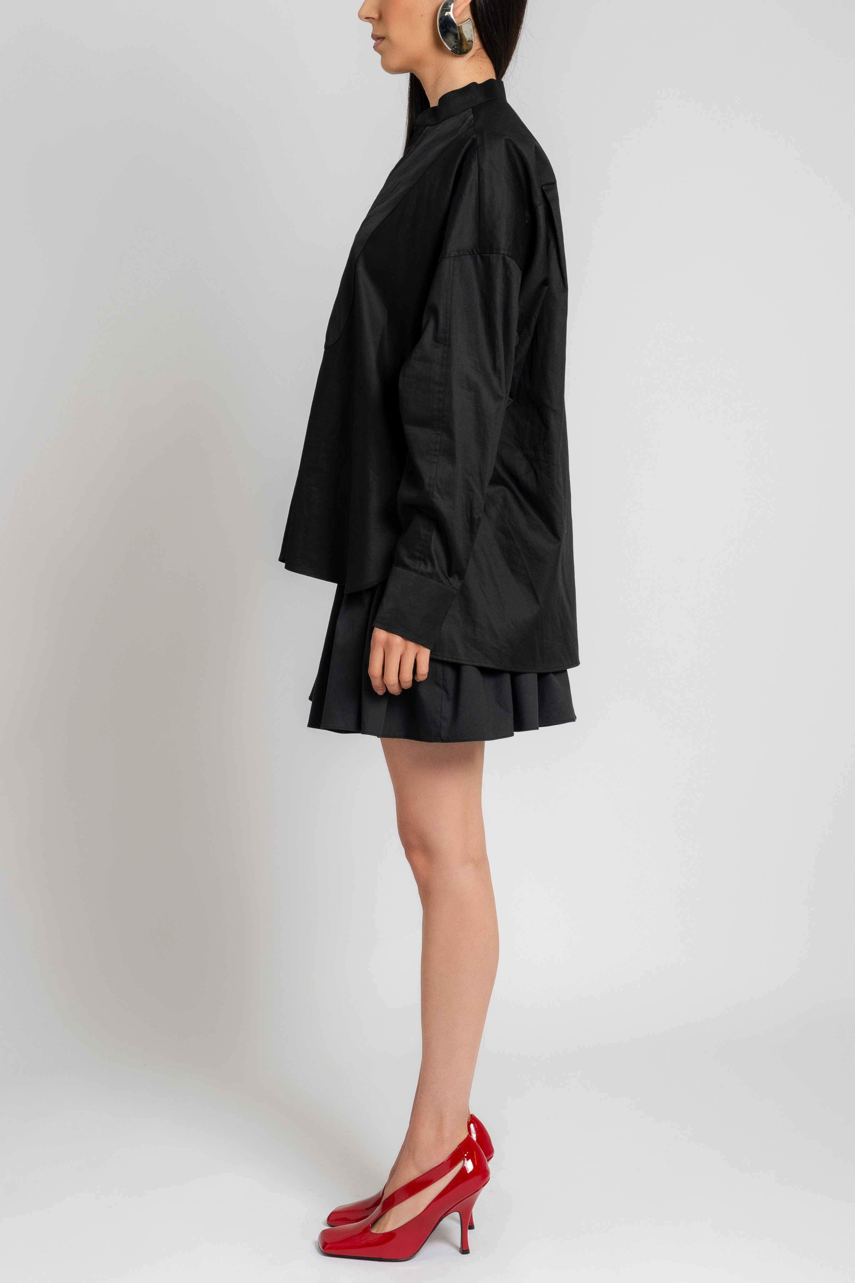 Gathered Mini Skirt