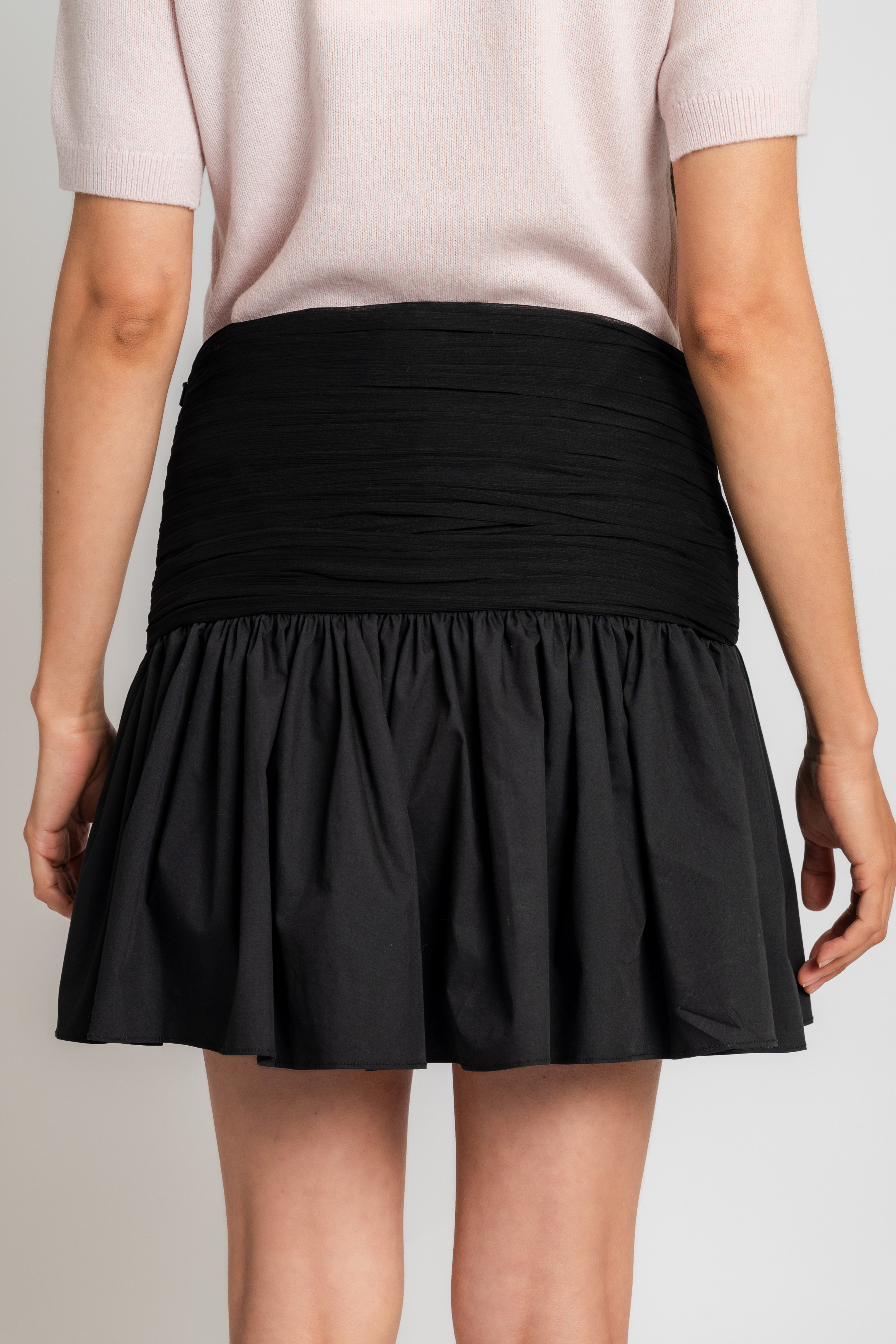 Gathered Mini Skirt