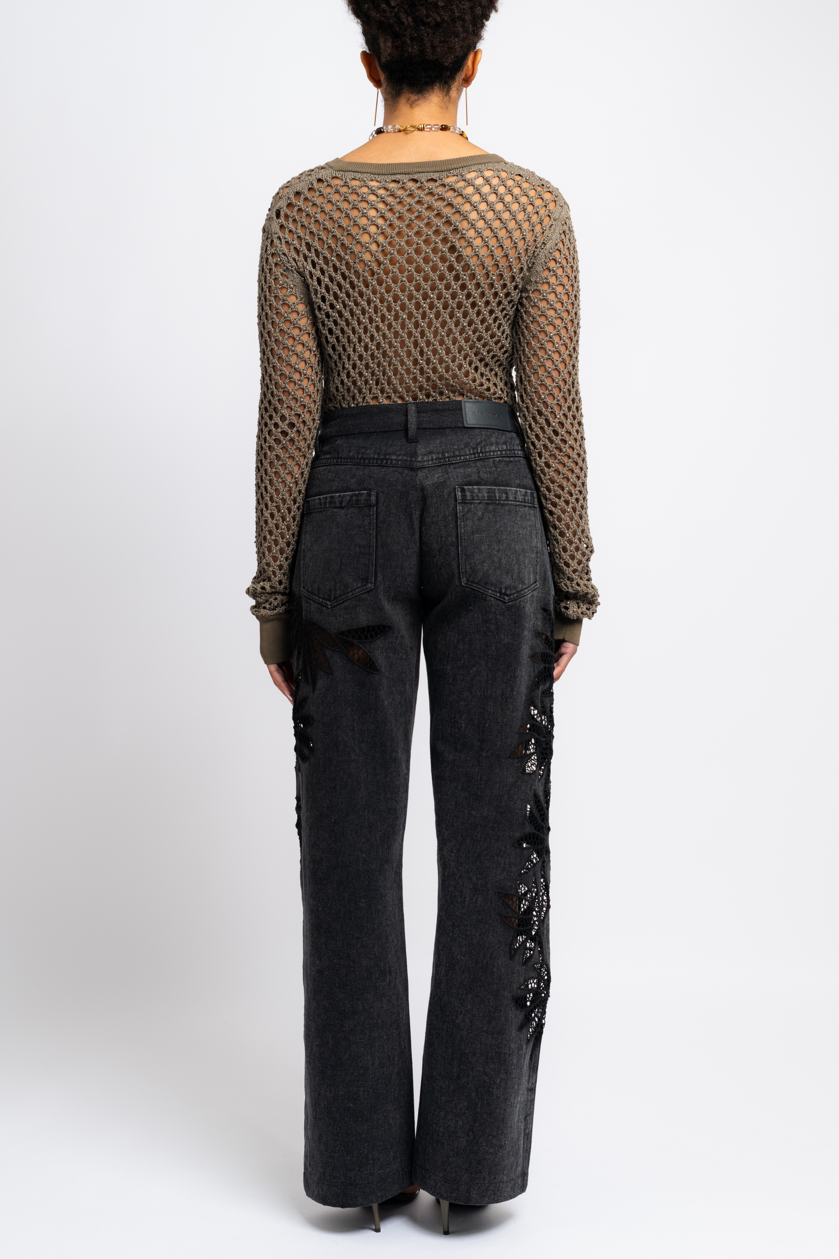 Stulla Crochet Black Jeans