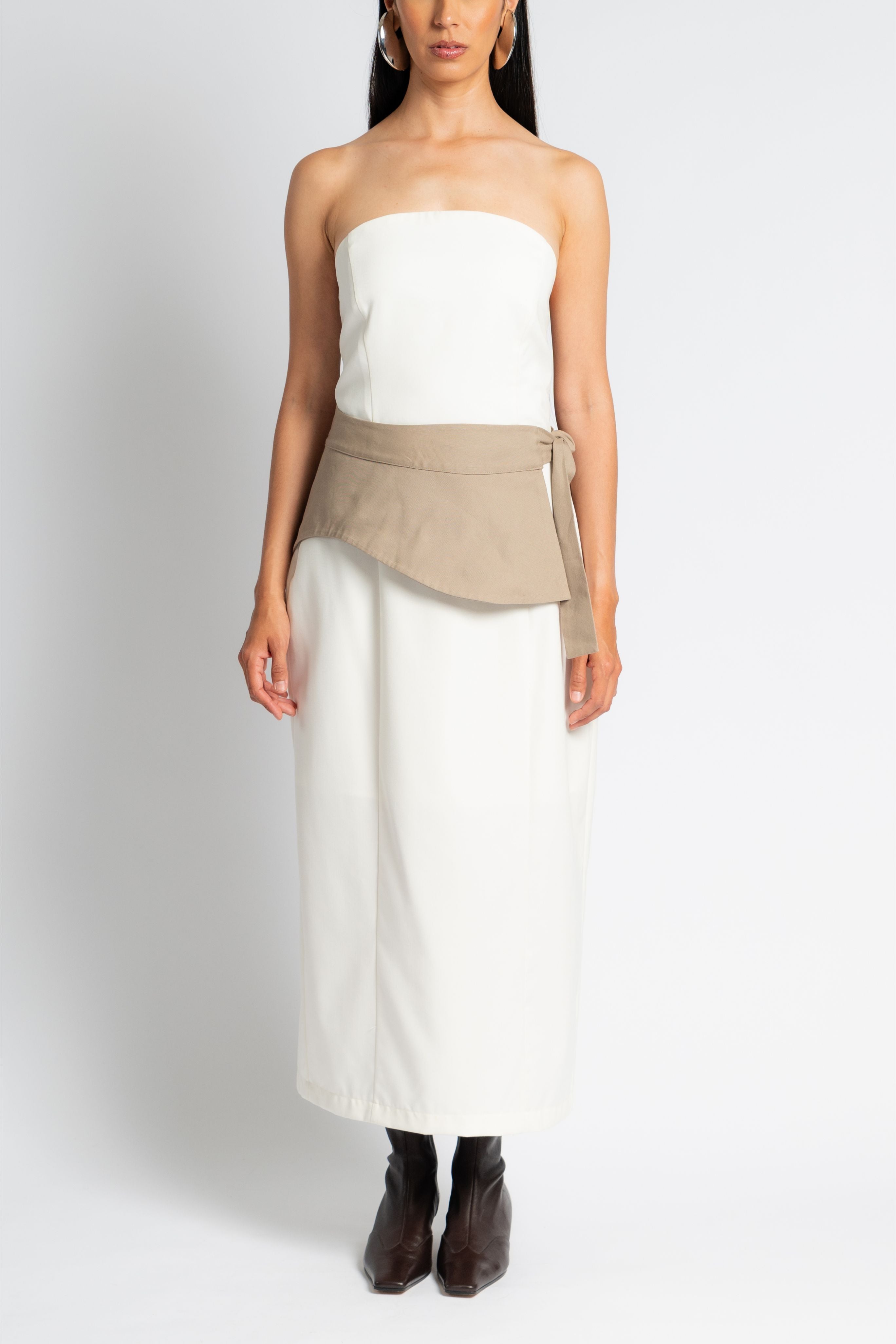 The Wave Belt in Tan
