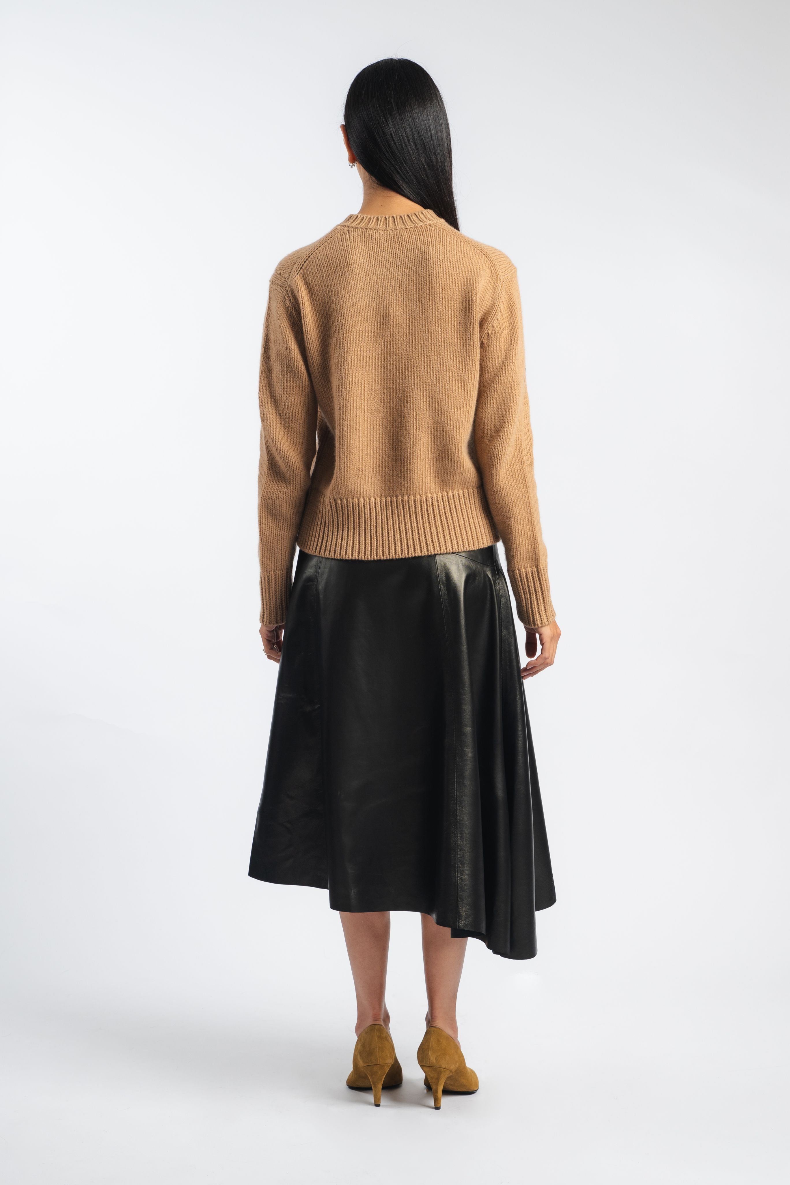 Draped Skirt in Black