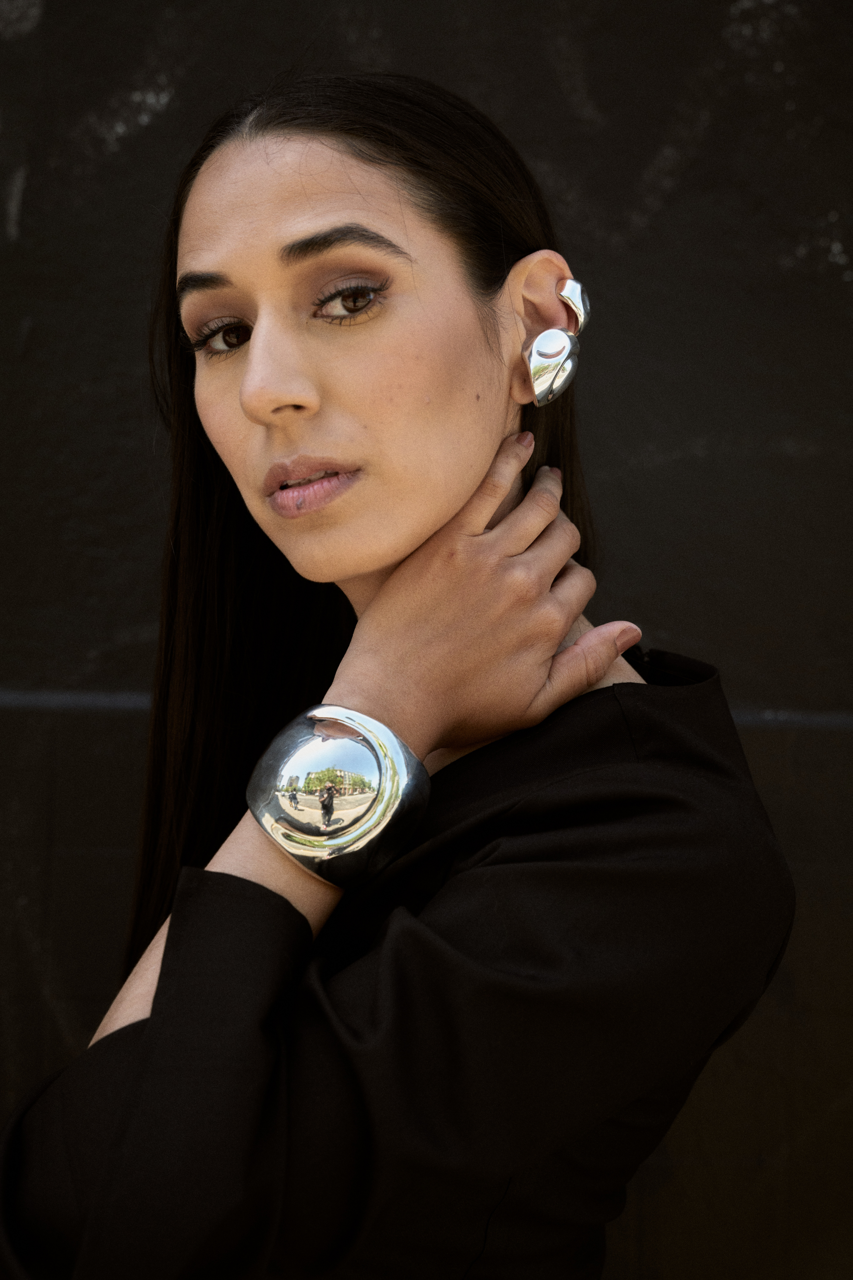 Large Cubagua Earcuff in Silver