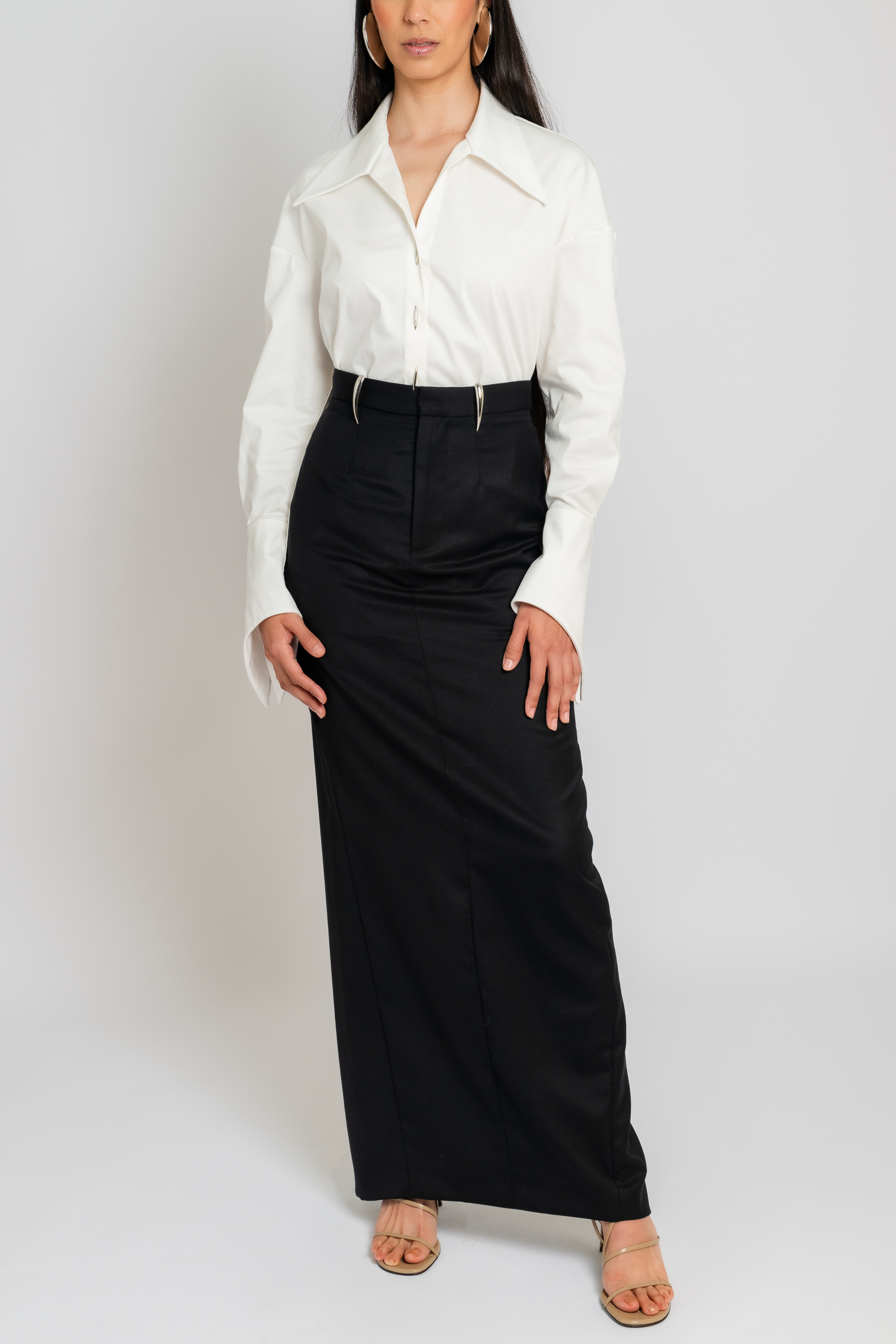 Claw Tailored Pillar Skirt