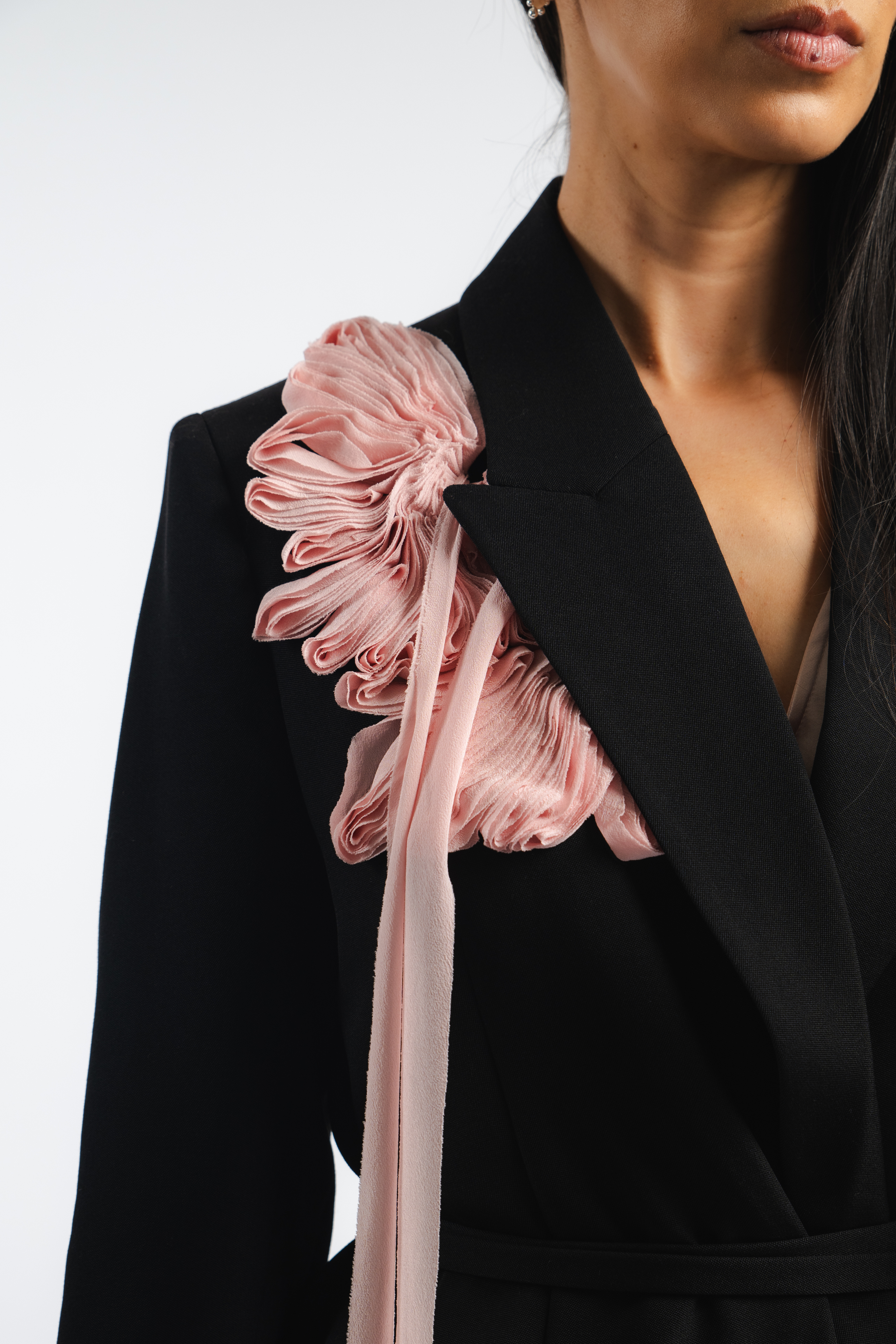 Double Breasted Belted Blazer