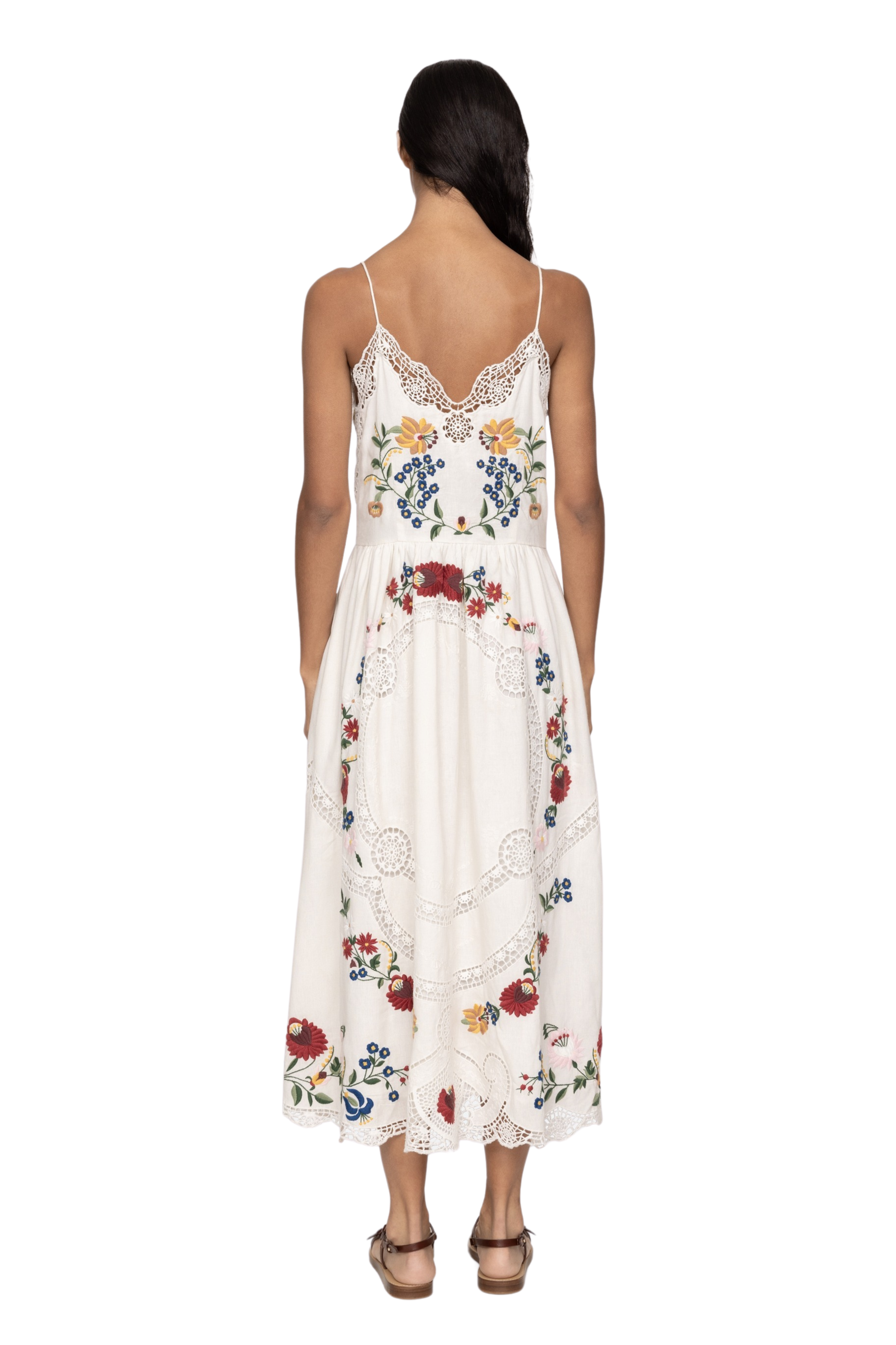 Celia Embroidery Slip Dress