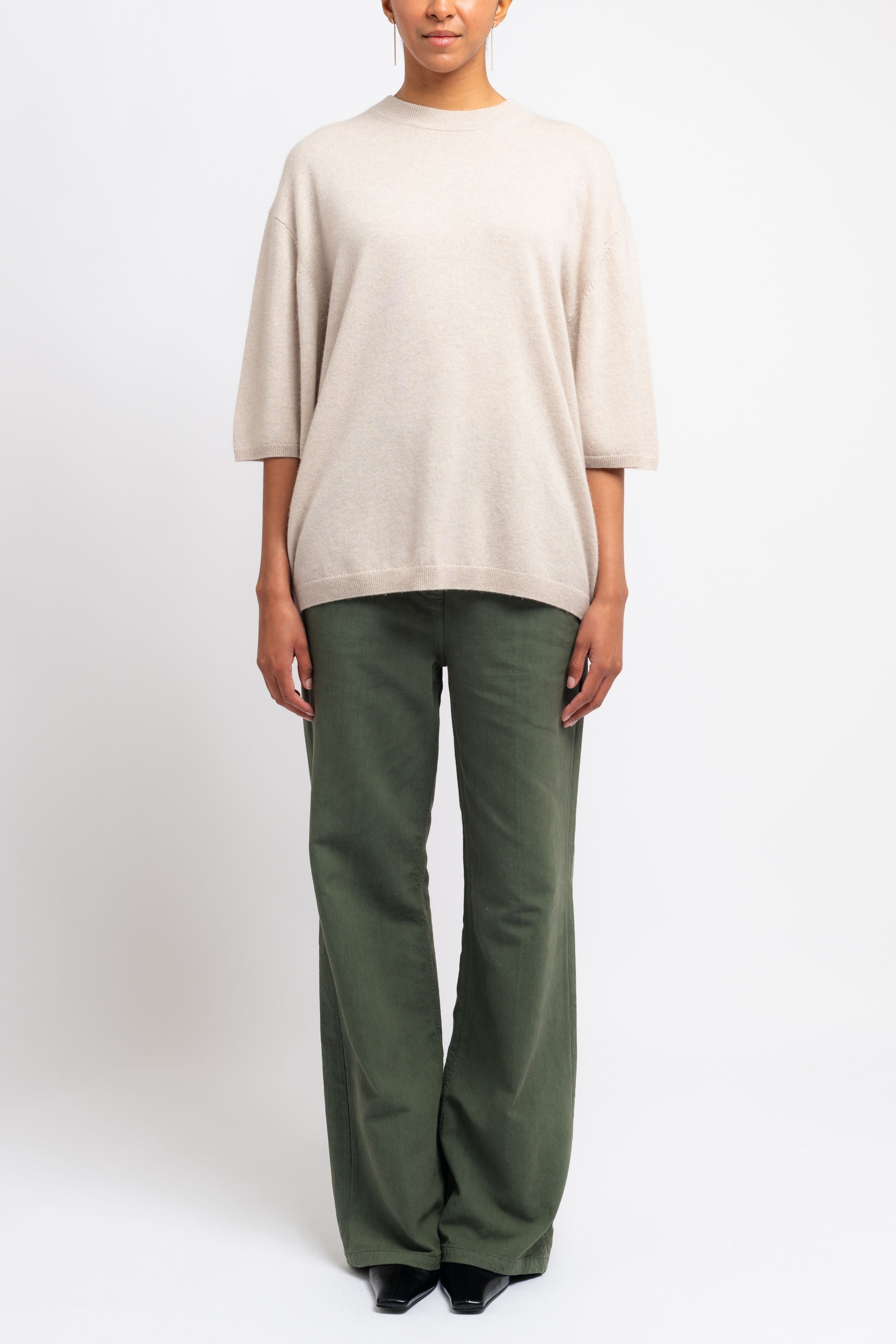 Washable Cashmere Oversized Easy Tee