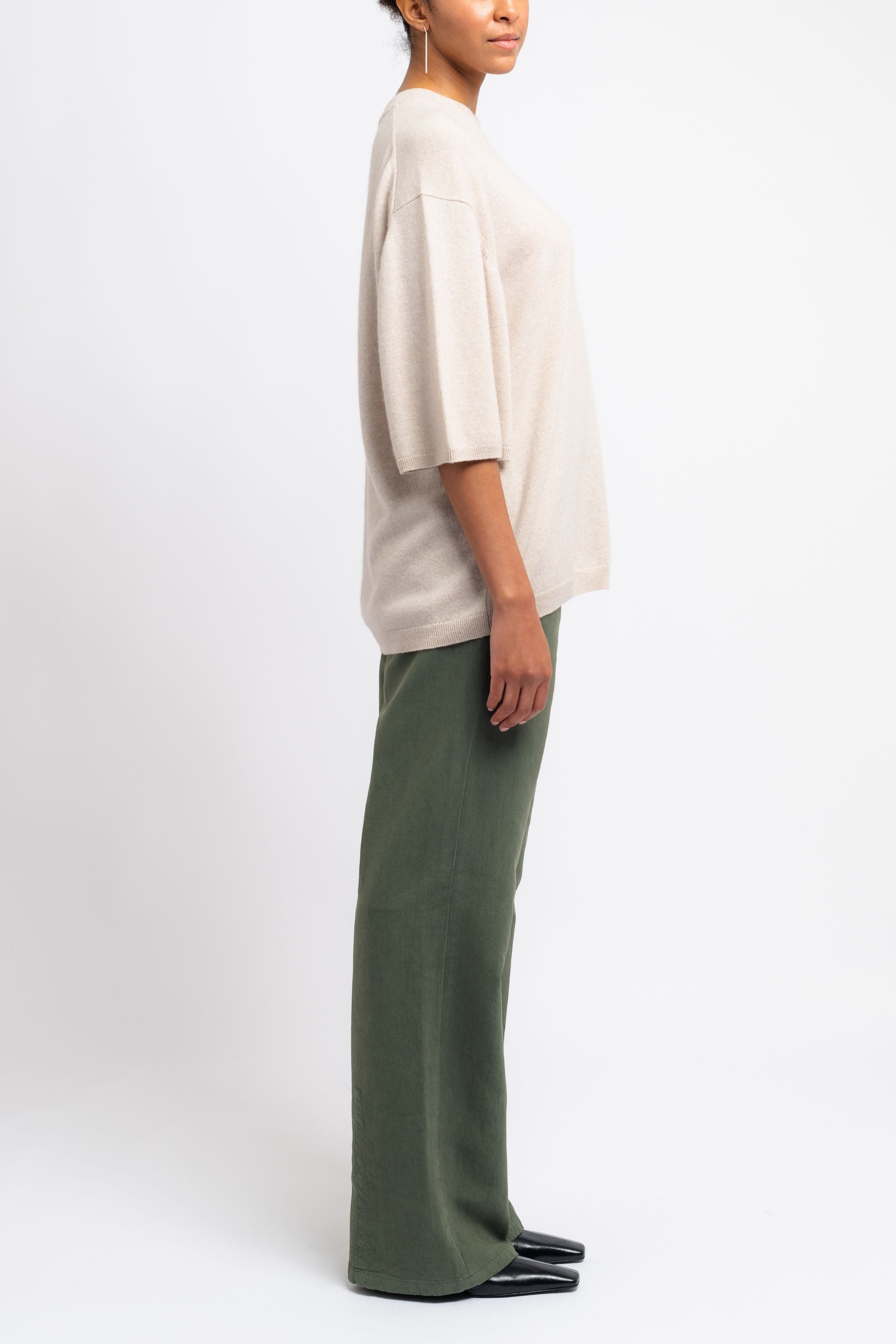 Washable Cashmere Oversized Easy Tee