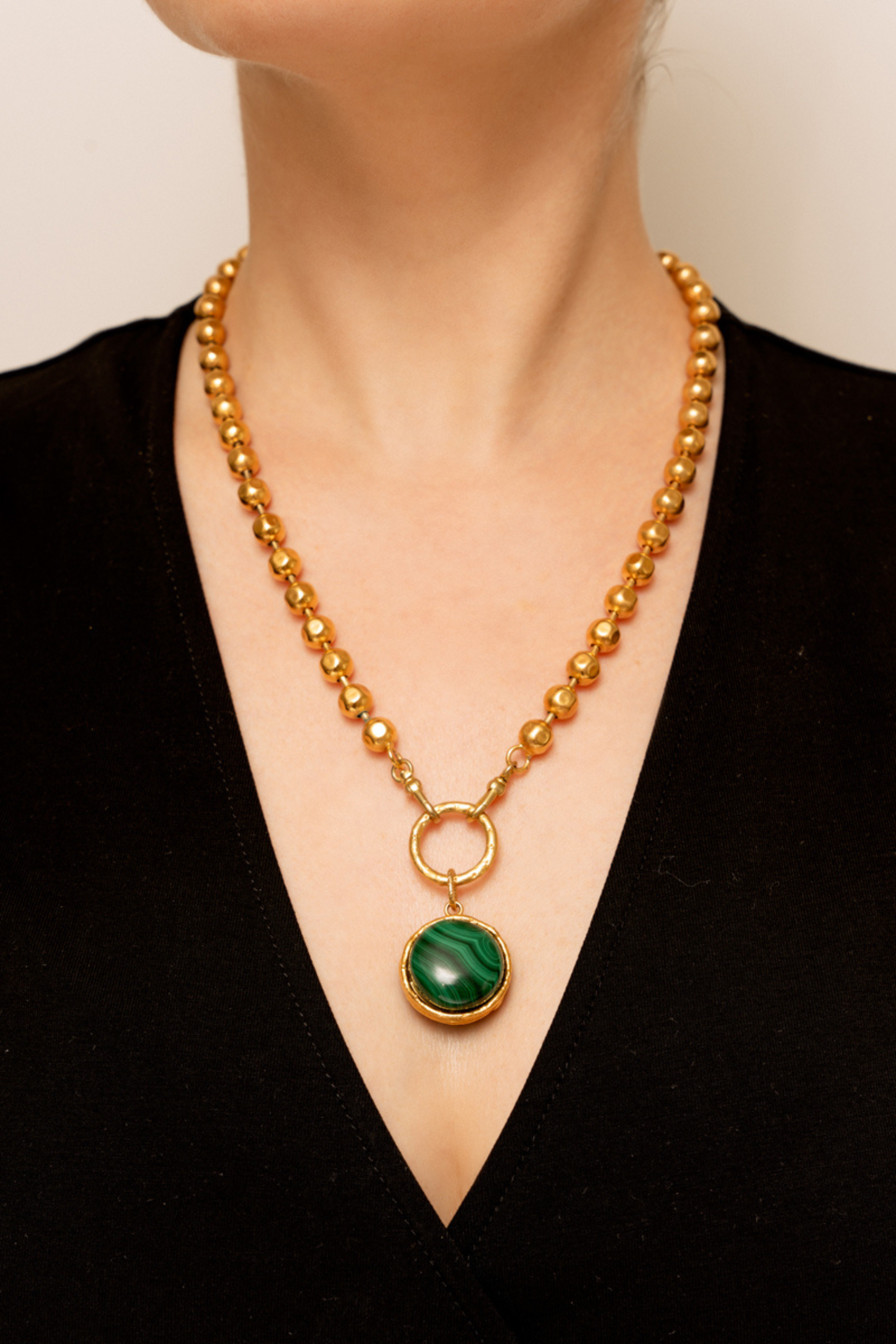 Mantra Gold Chain Pendant Necklace