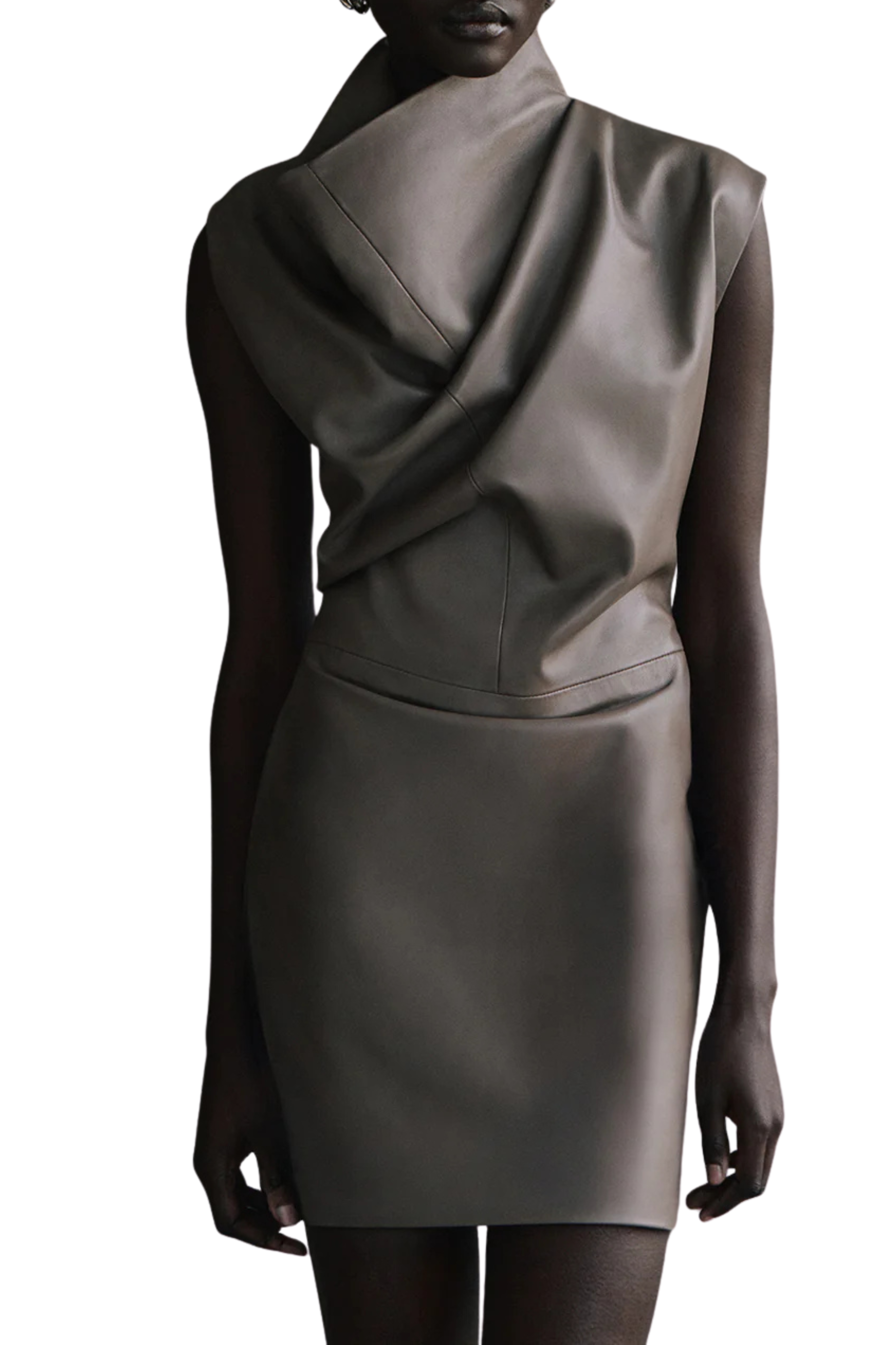 Olya Leather Dress