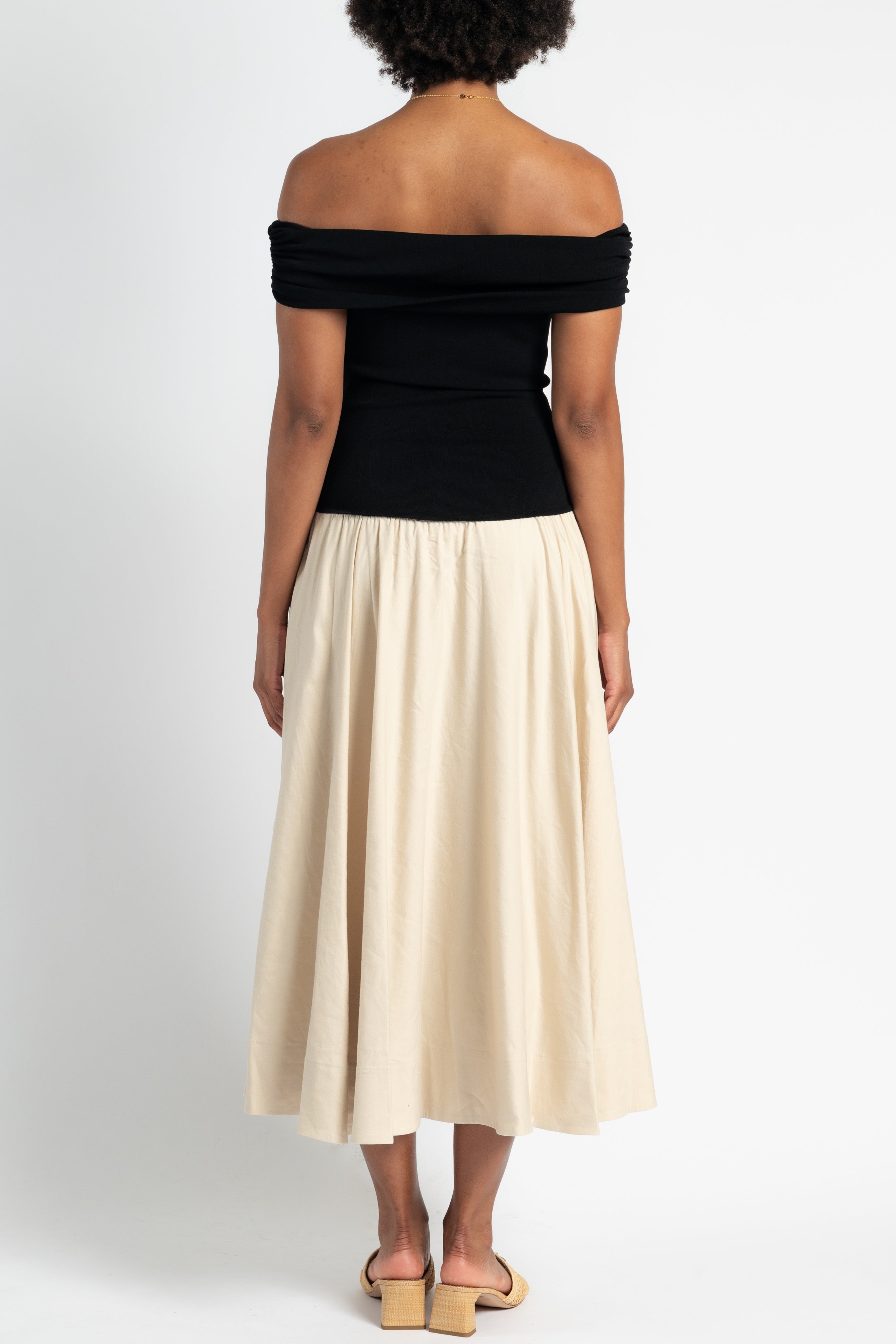 Adaline Off Shoulder Midi Dress