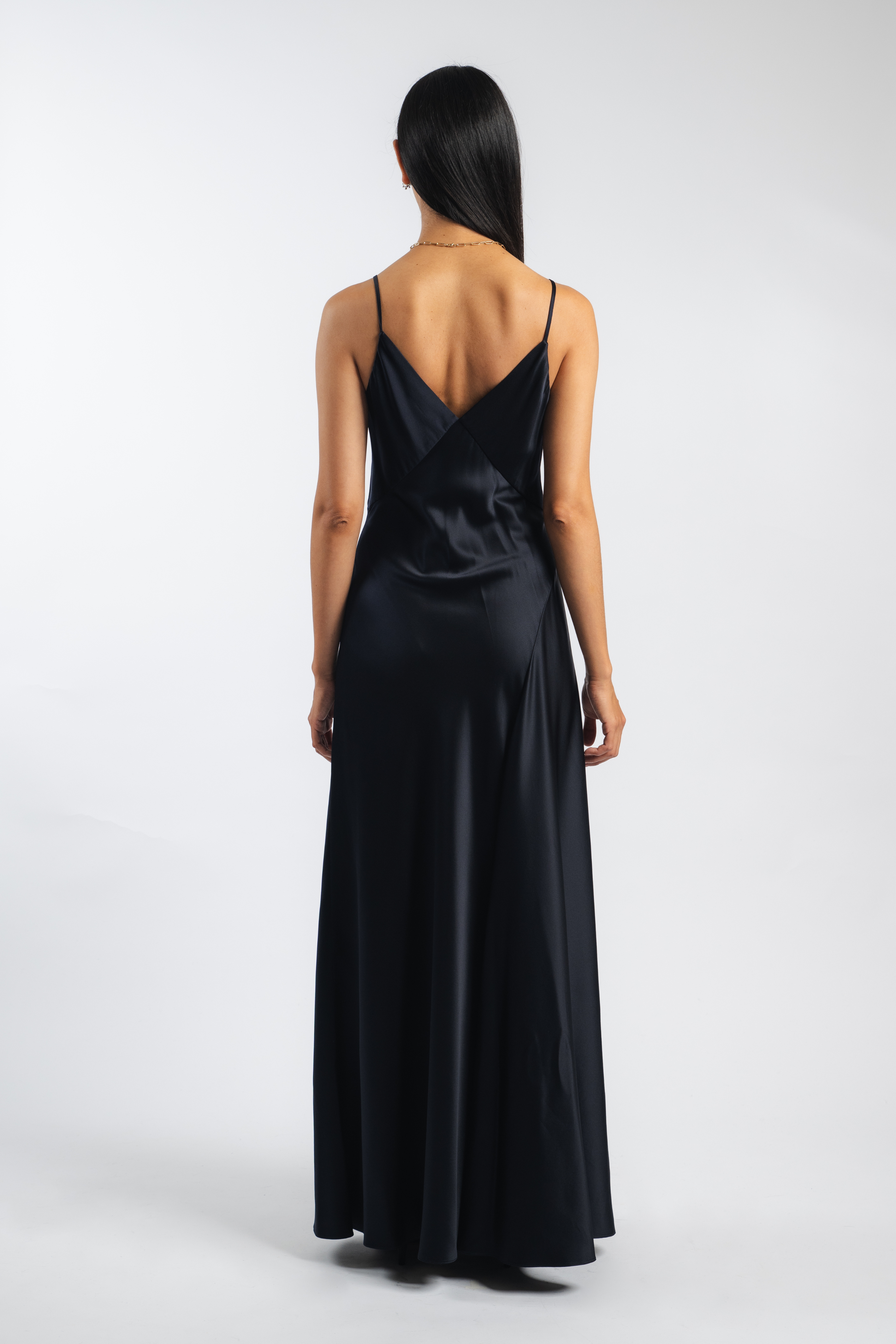 Grace Slip Dress in Navy