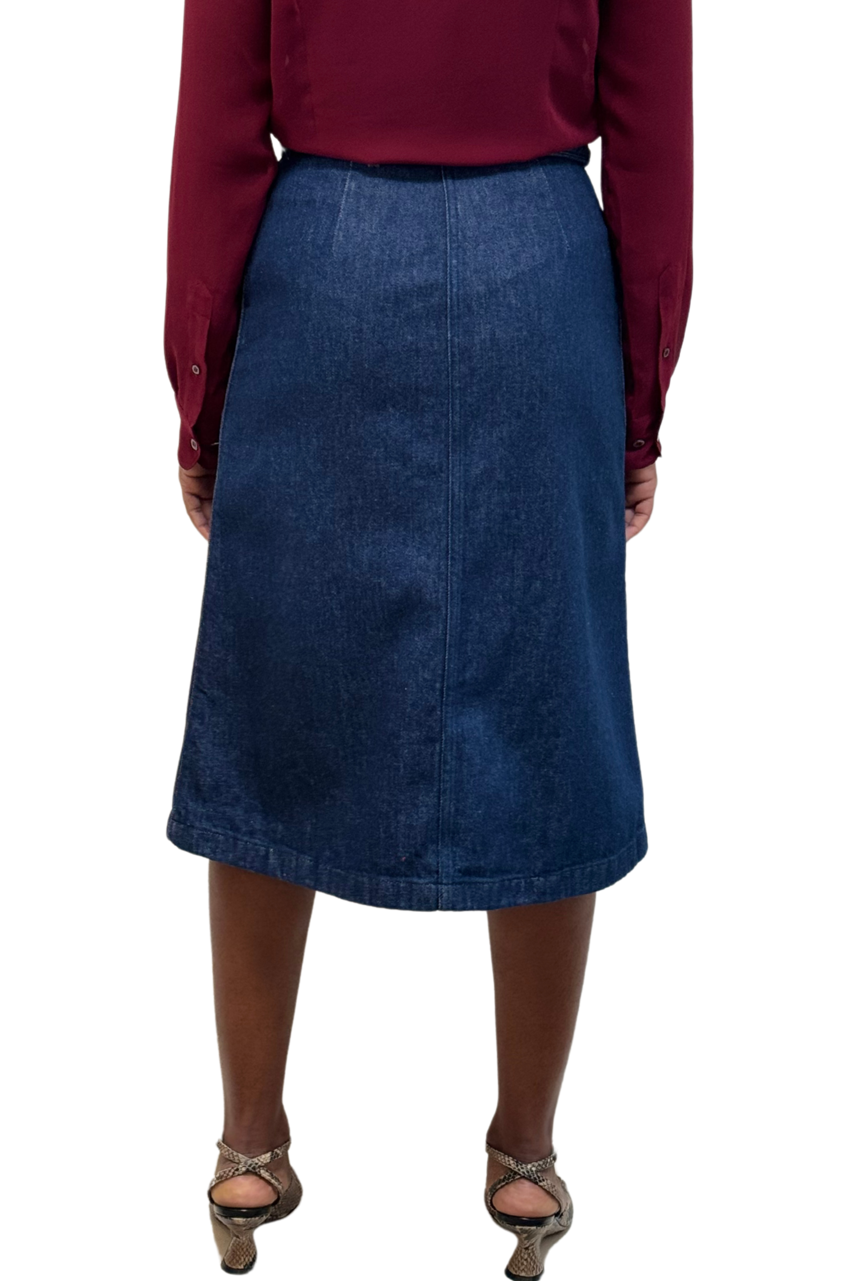 Sheraz Belted Denim Skirt
