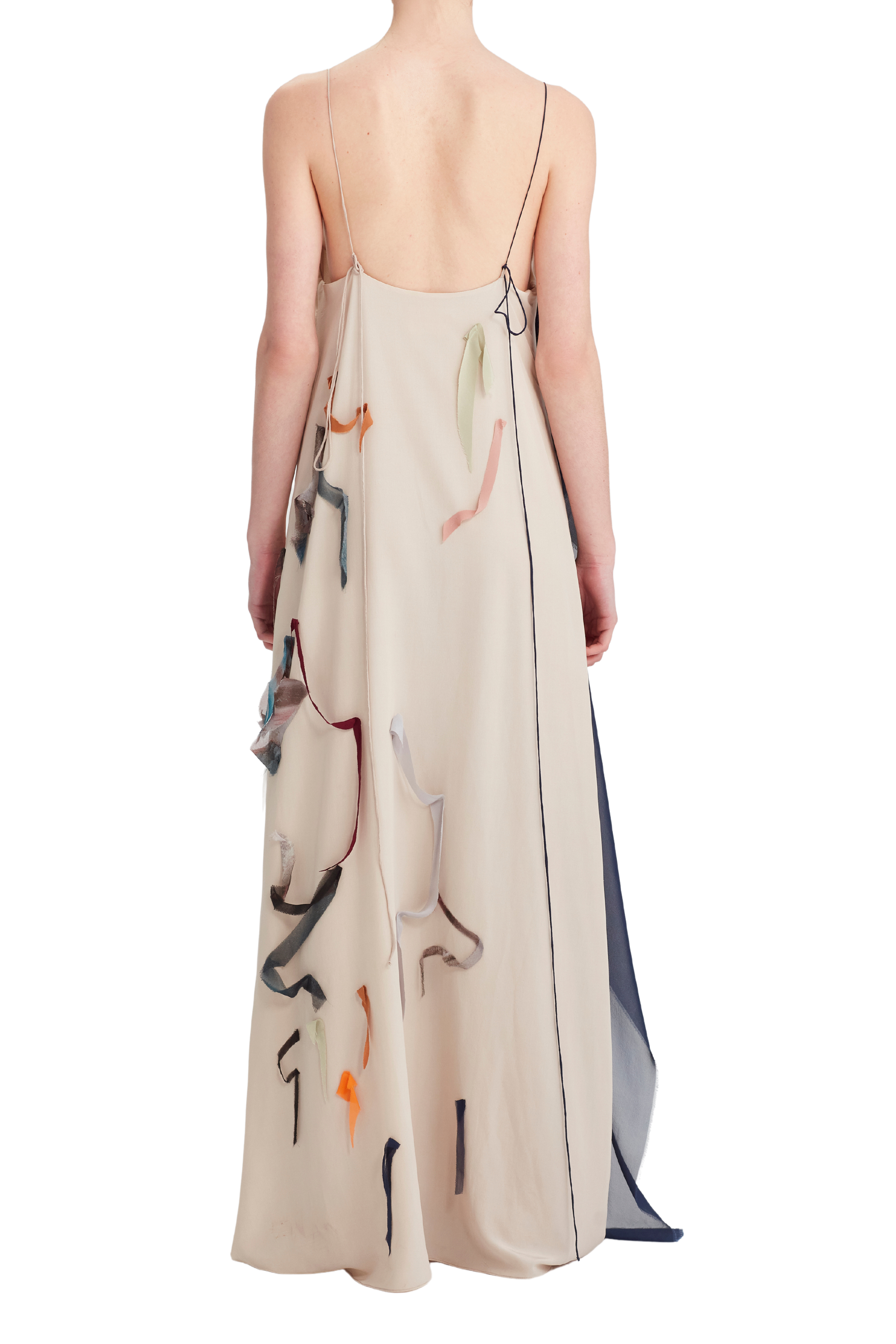 RORY WILLIAM DOCHERTY Silk "Painted" Dress