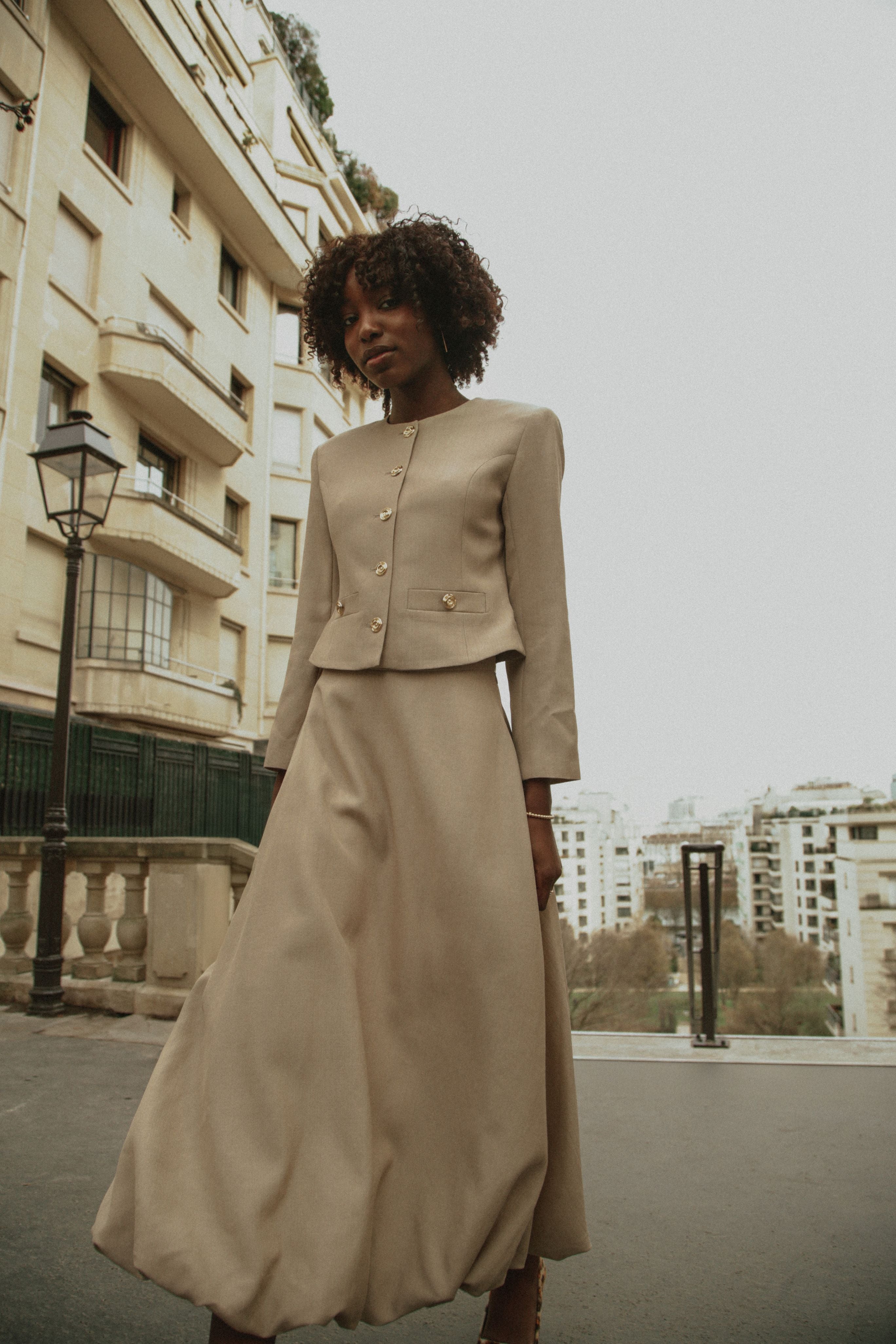 Aubrey Skirt in Dark Sand