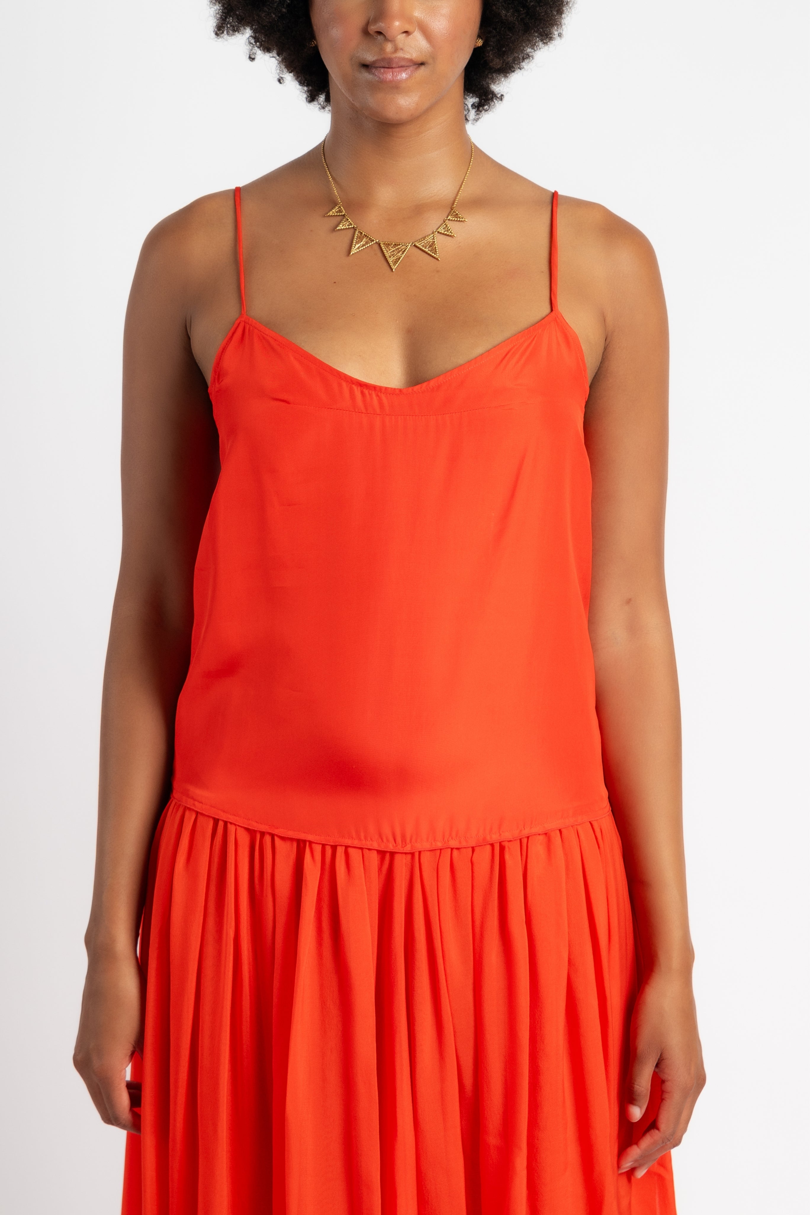 Habotai Silk Straps Dress
