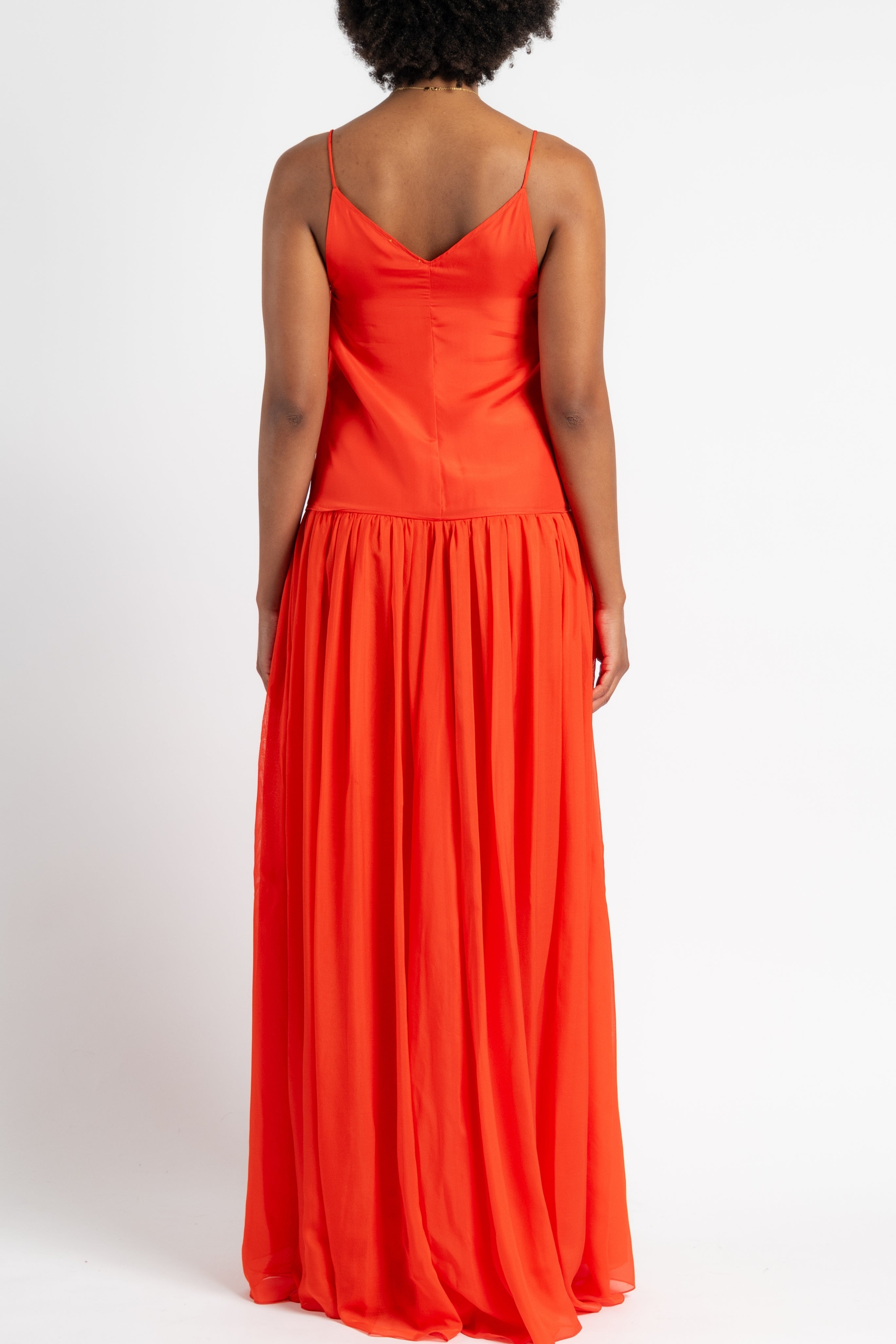Habotai Silk Straps Dress