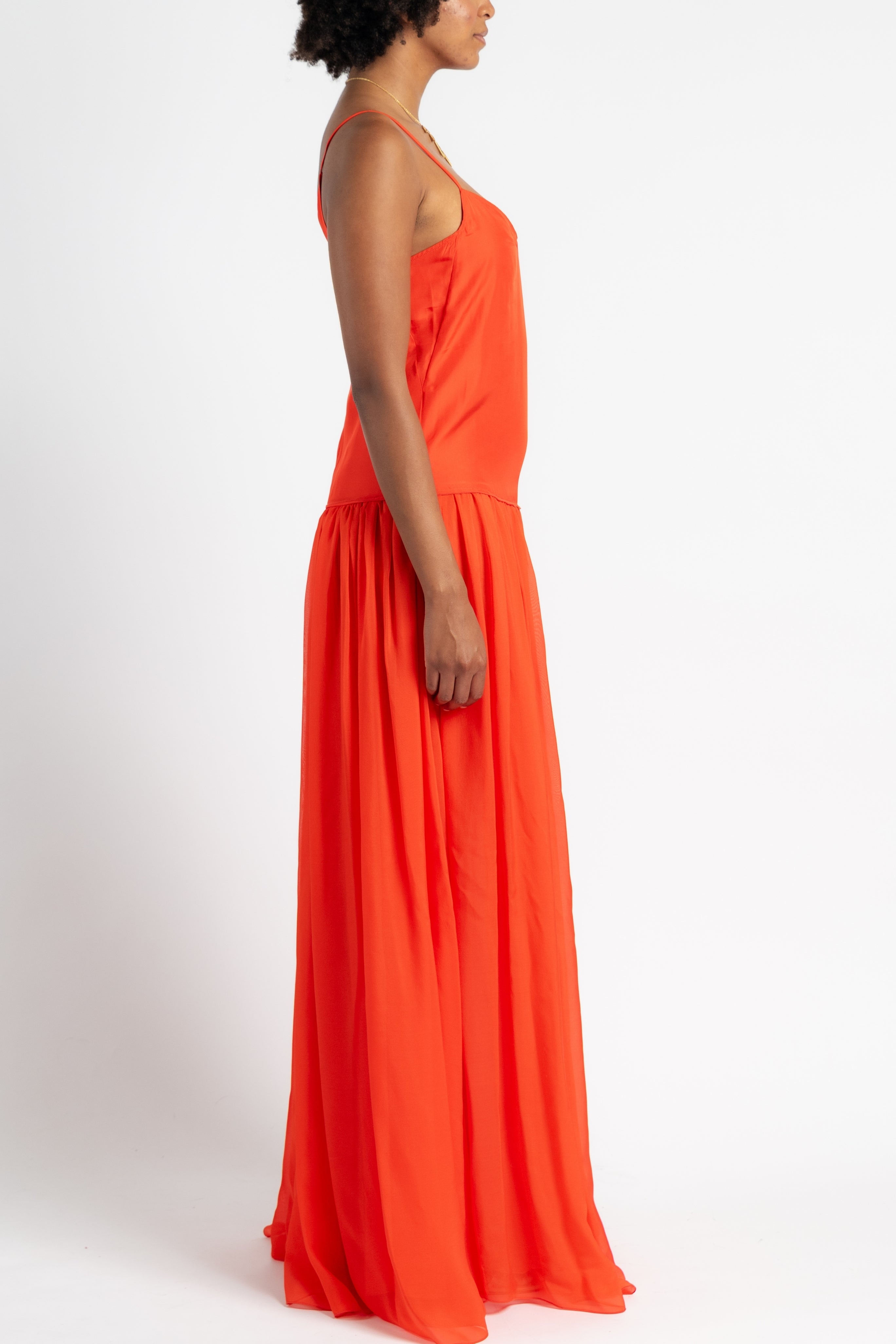 Habotai Silk Straps Dress