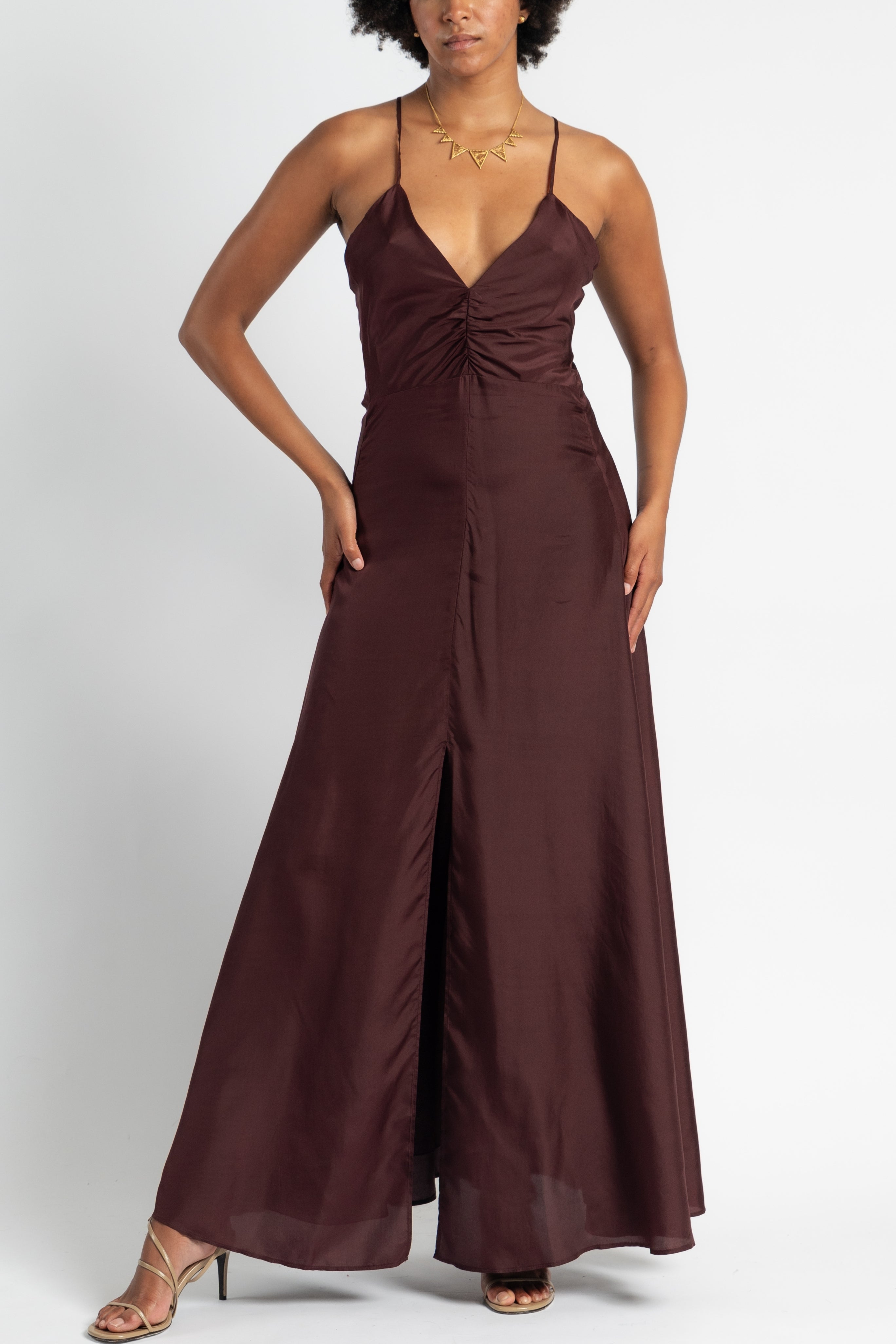 Habotai Silk Slip Dress