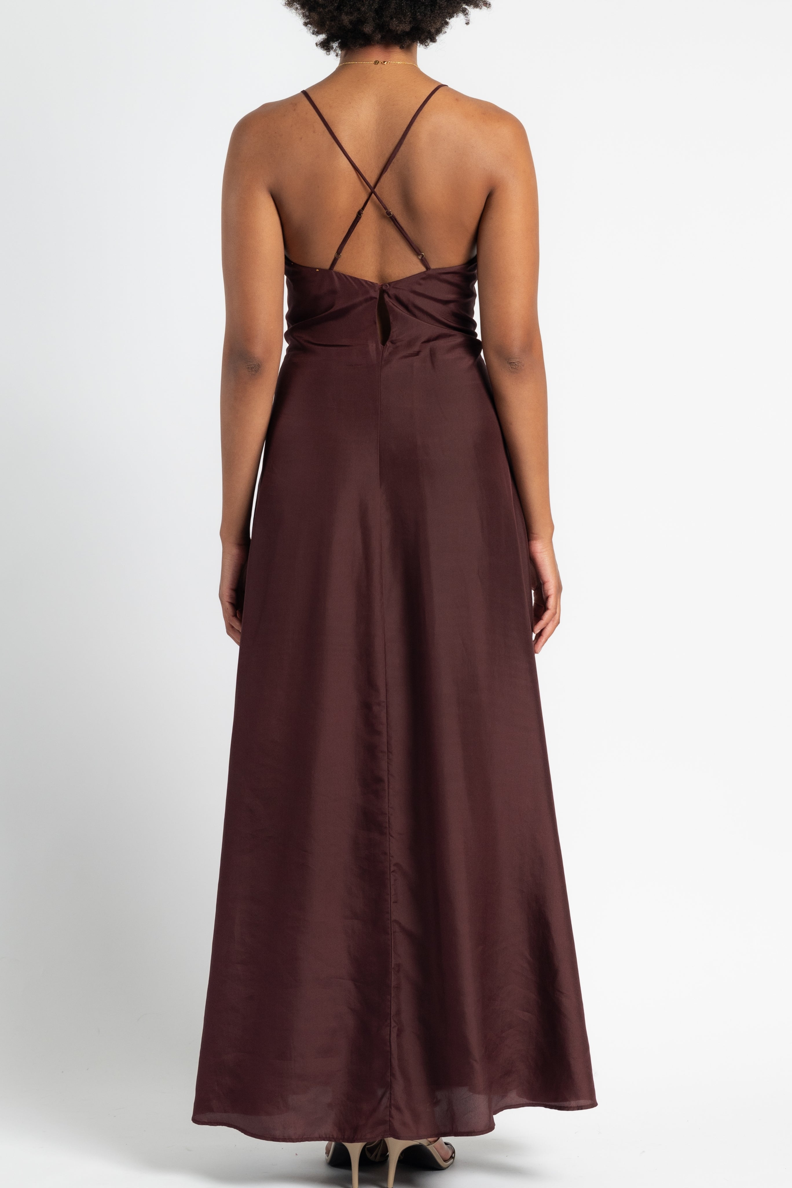 Habotai Silk Slip Dress