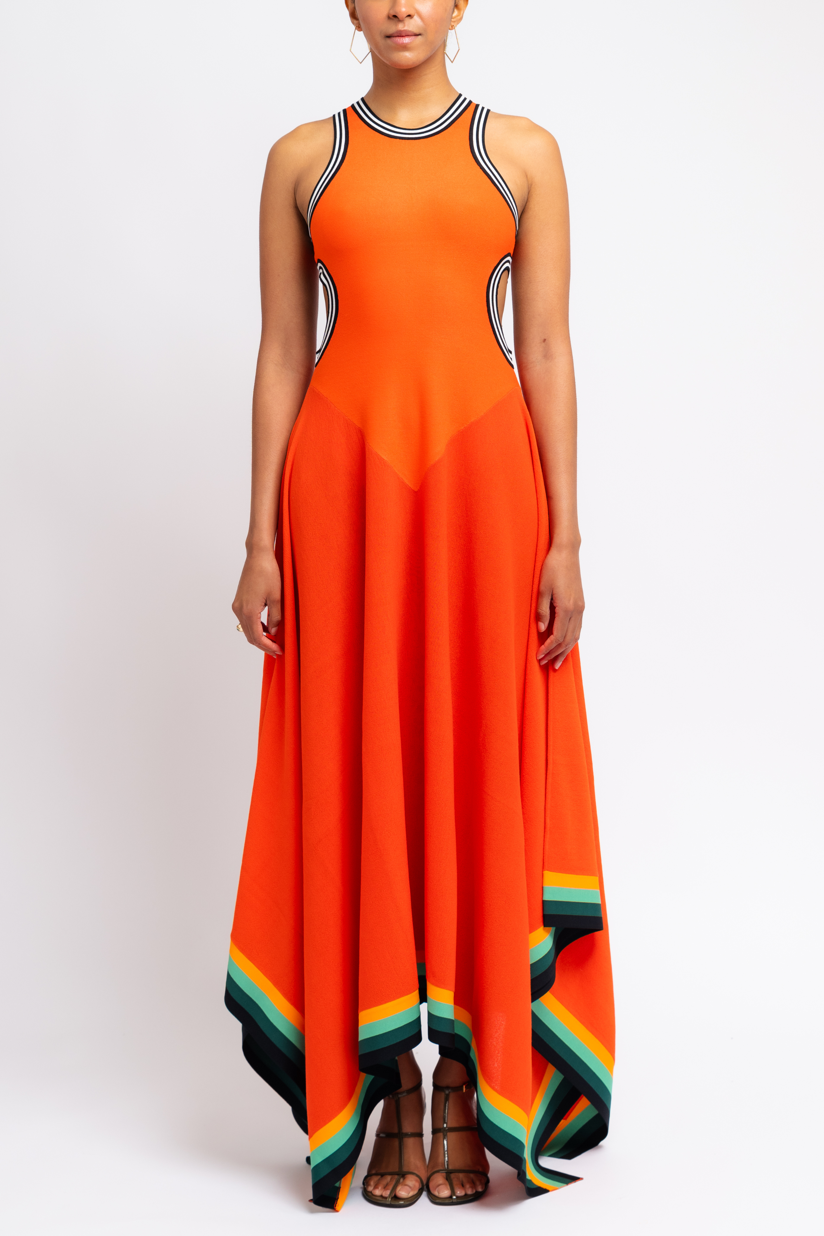 Hole Punch Maxi Dress