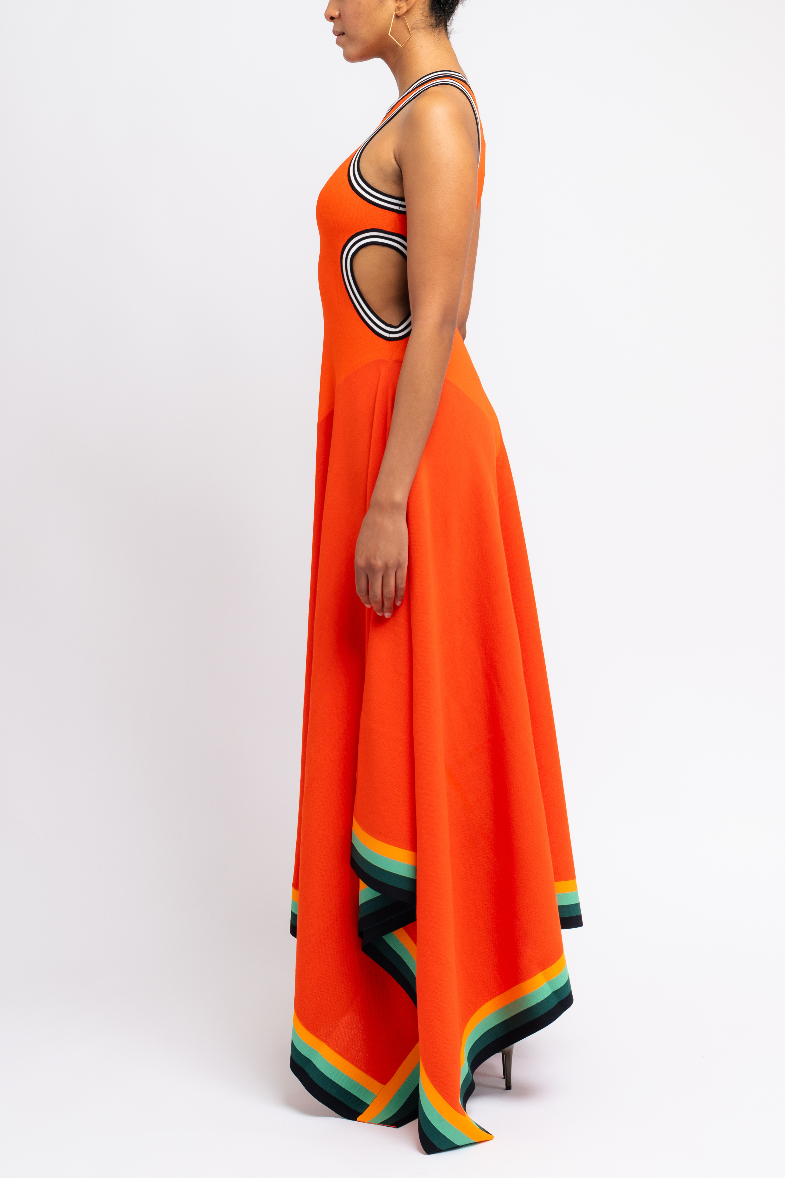 Hole Punch Maxi Dress