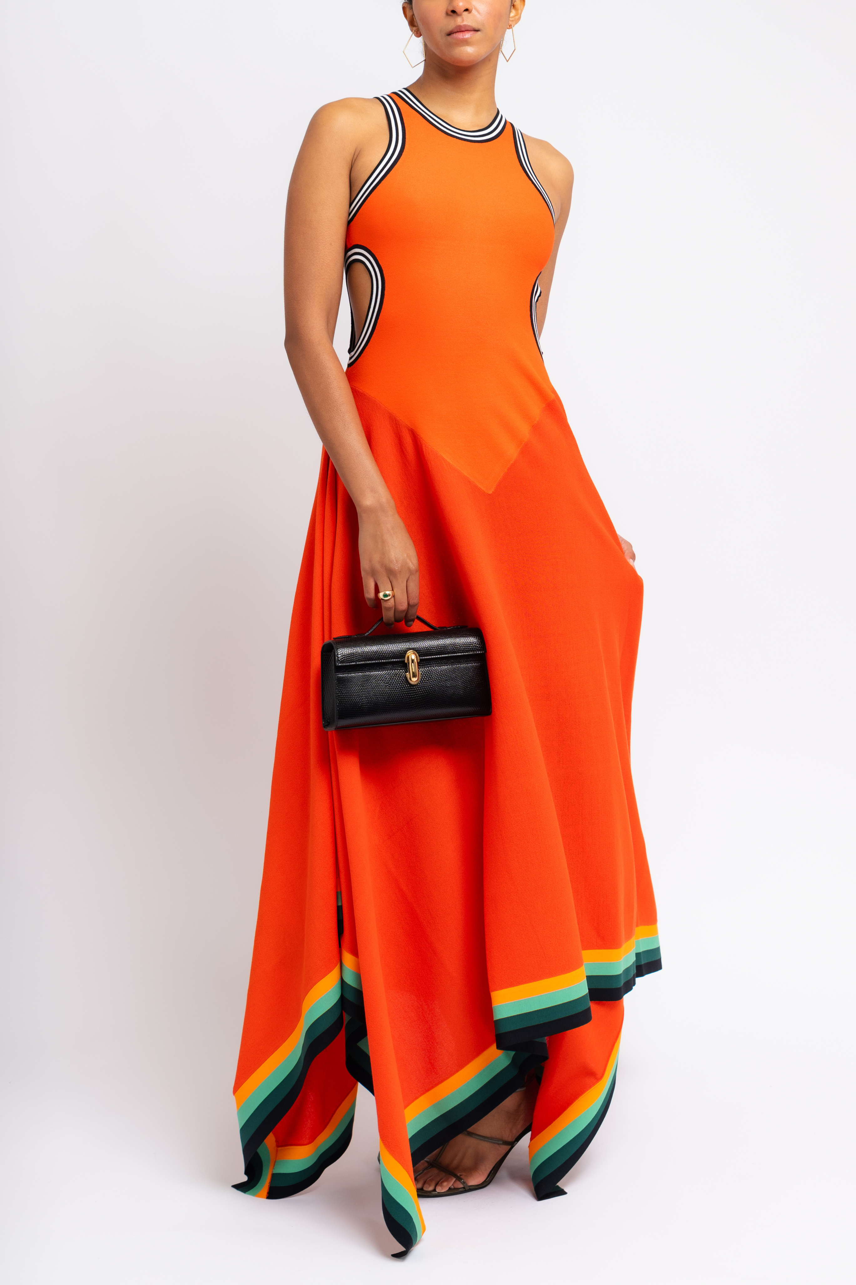 Hole Punch Maxi Dress