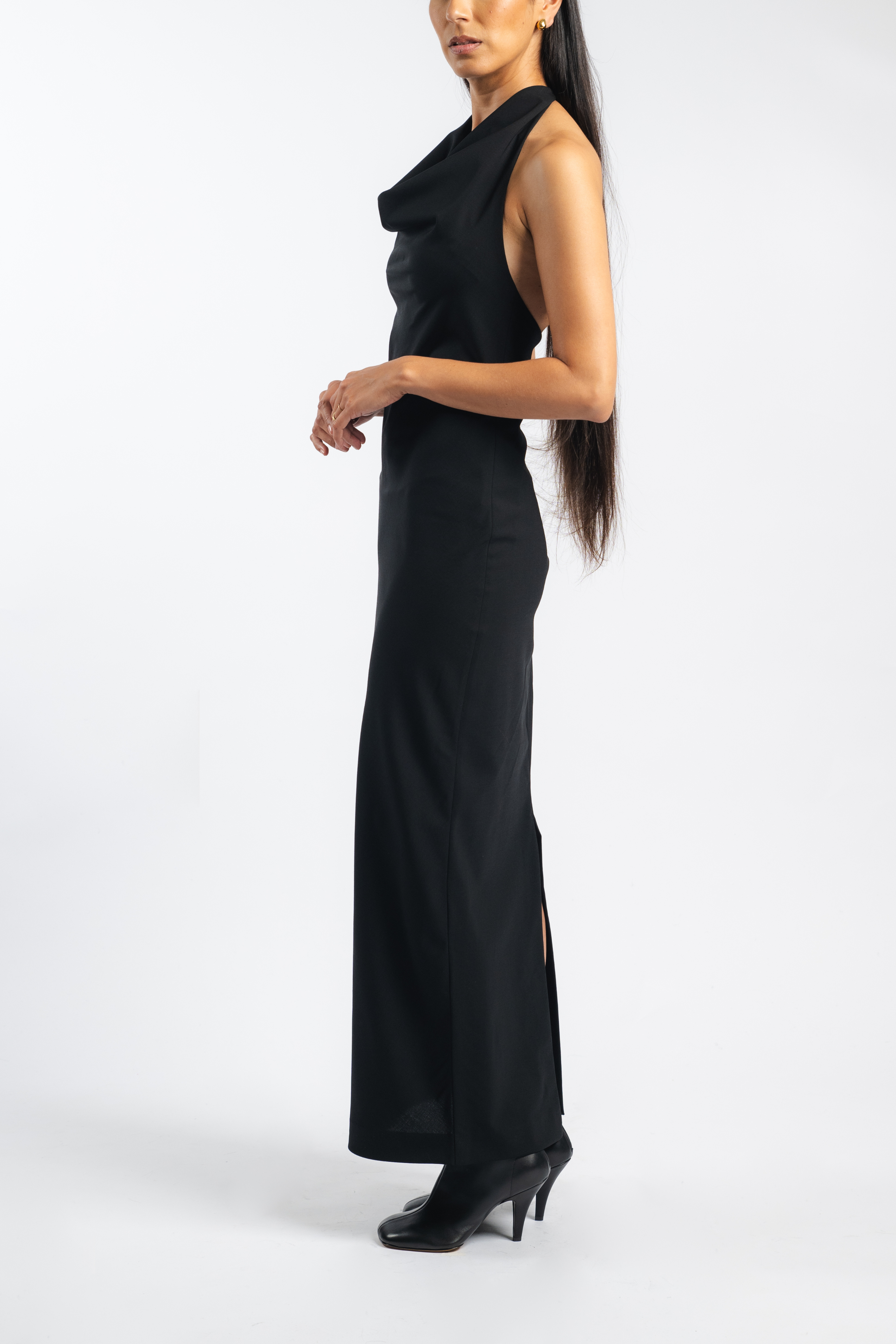 Tasselled Cowlneck Dress