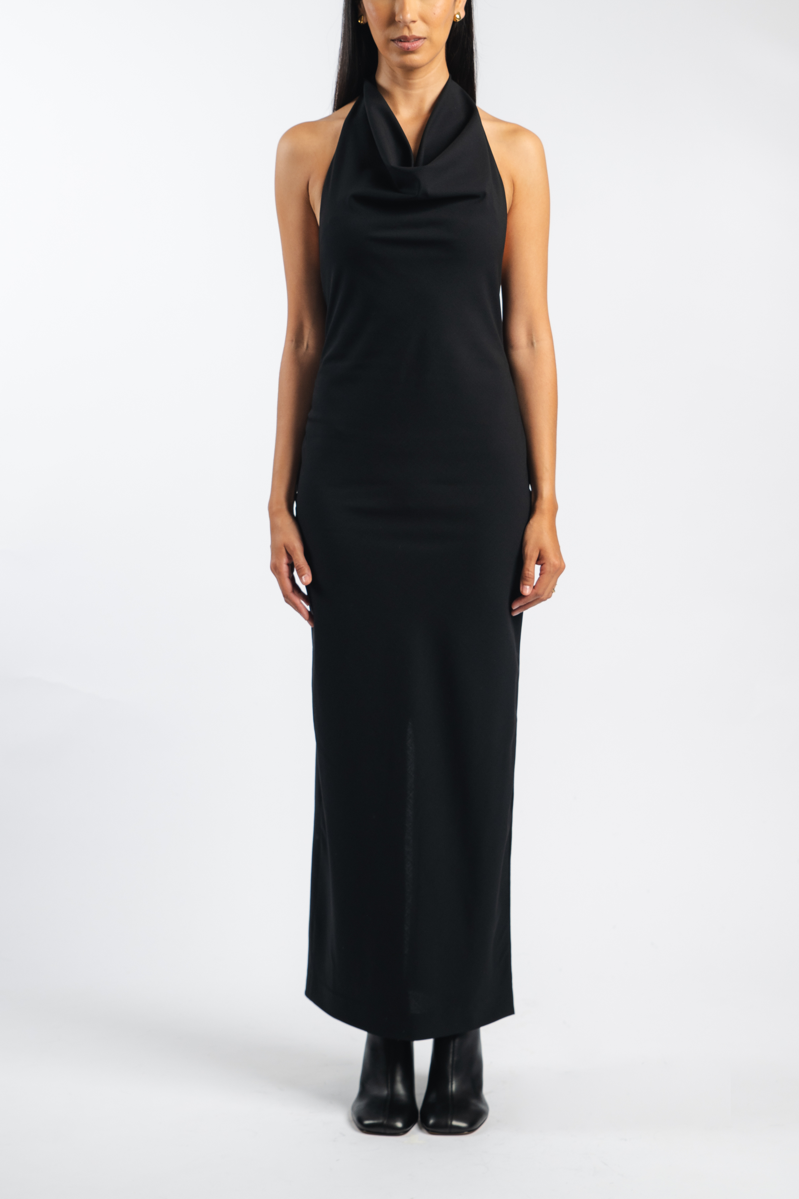 Tasselled Cowlneck Dress