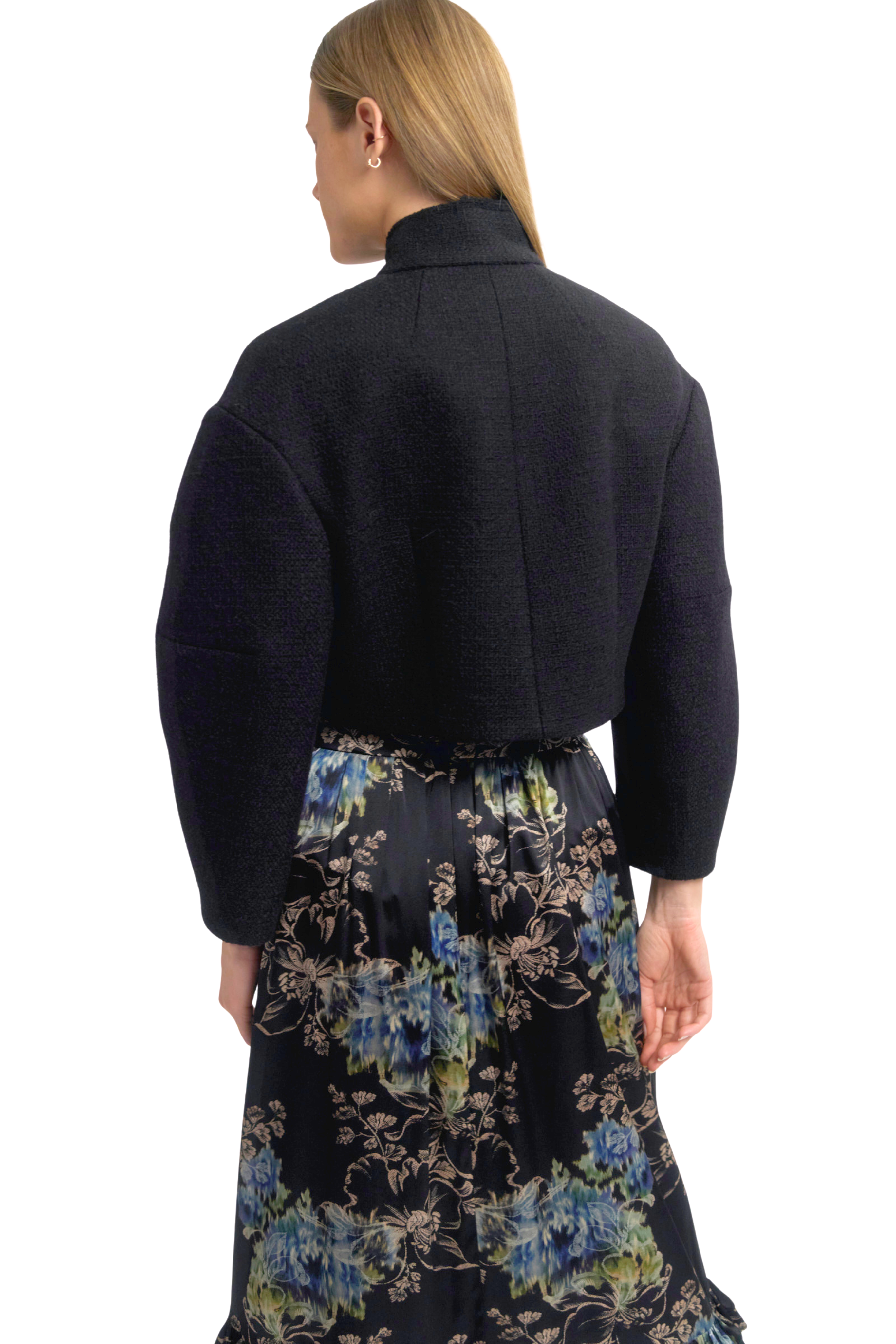 Cropped Coat with Signature Placket