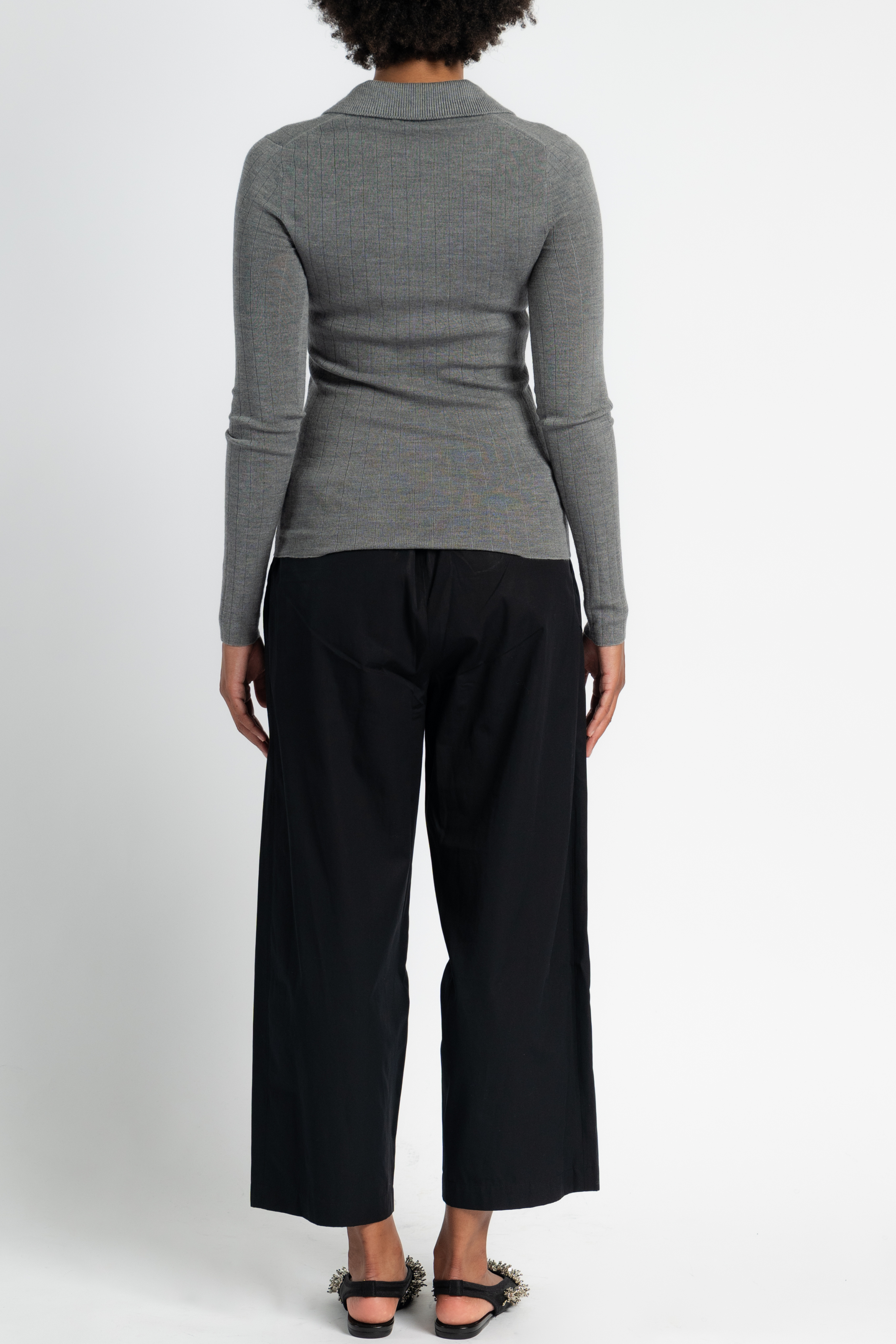 Kissing Placket Grey Polo