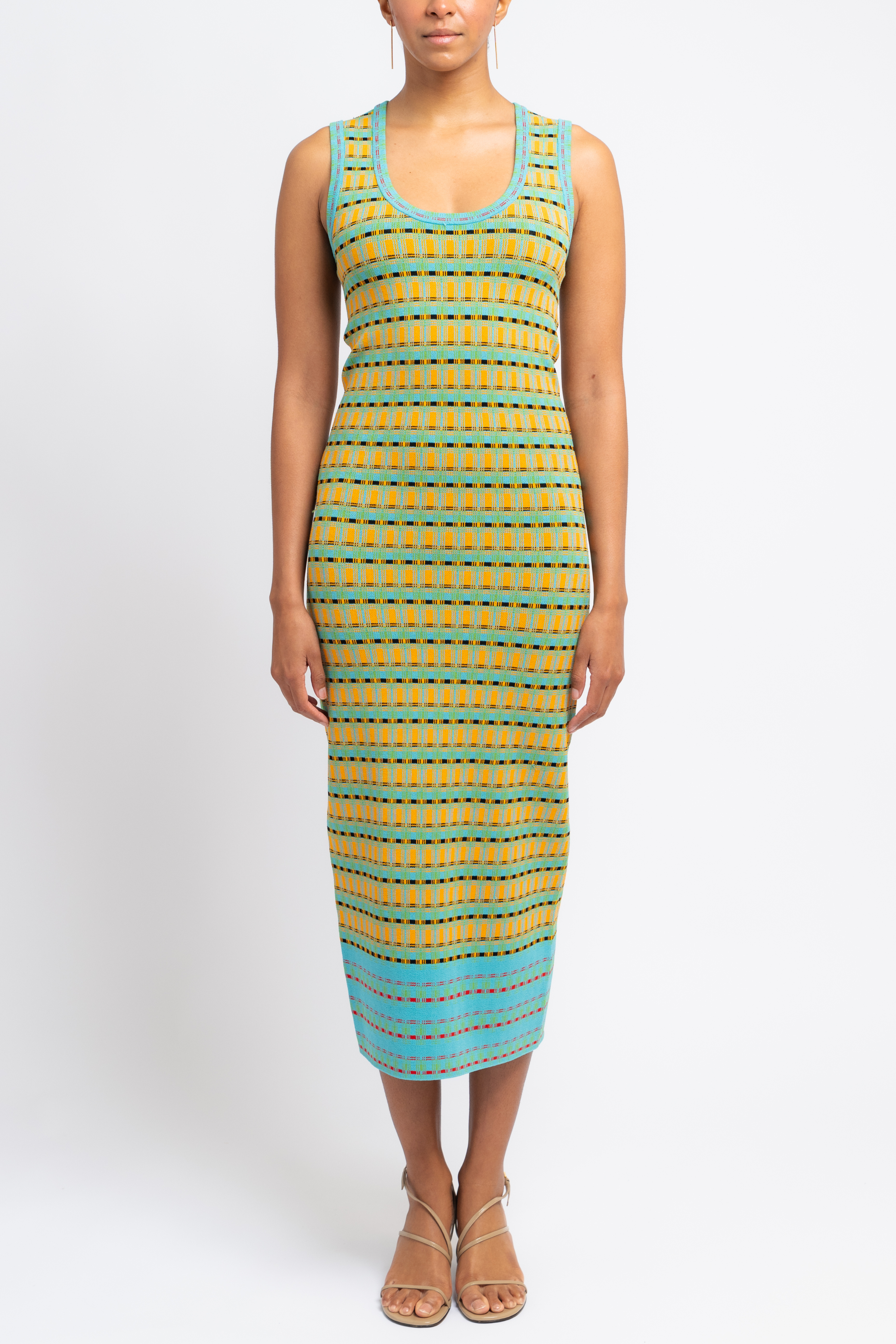 Juliette Stripe Wool Maxi Dress