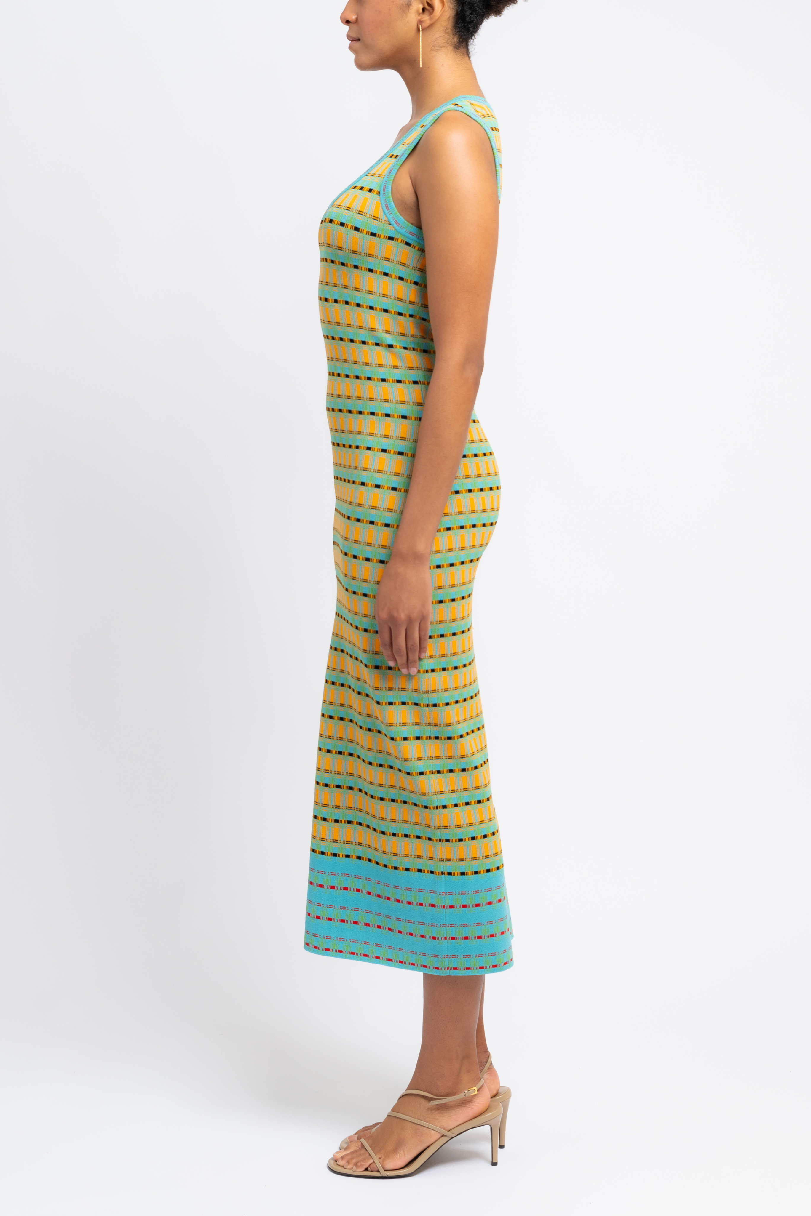 Juliette Stripe Wool Maxi Dress