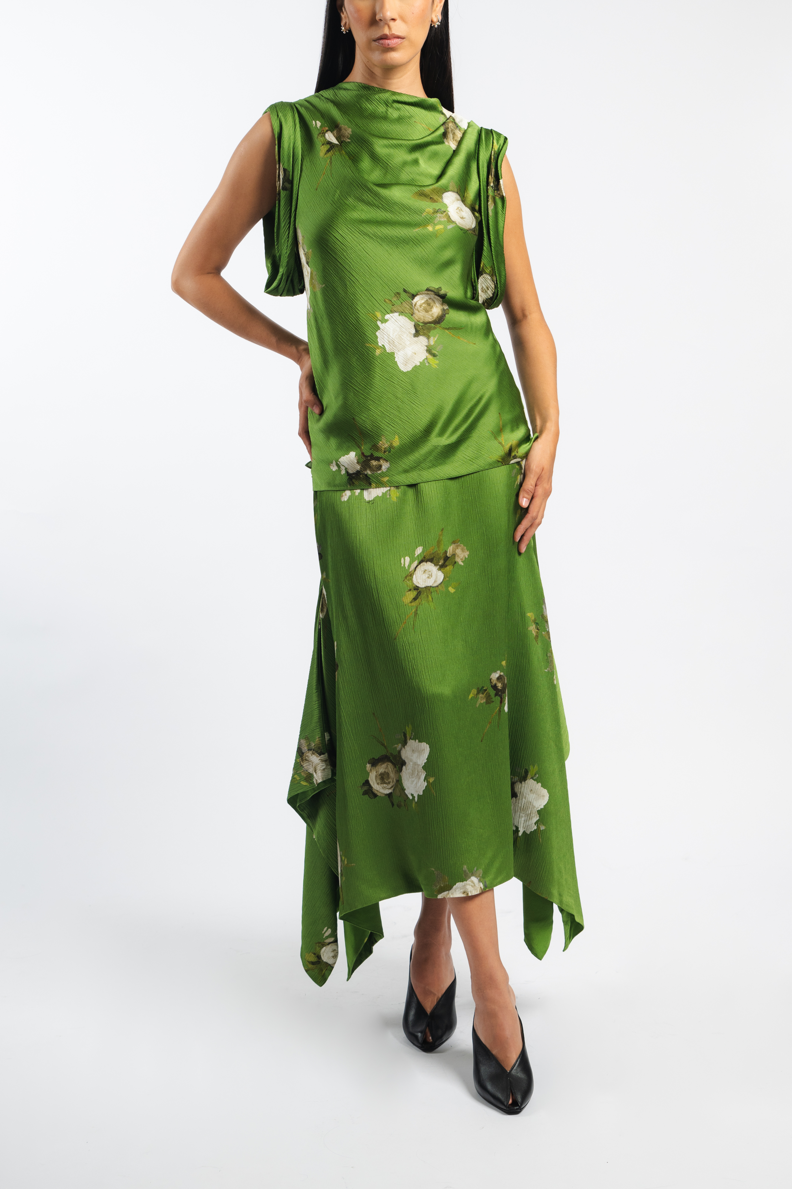 Floral Midi Skirt
