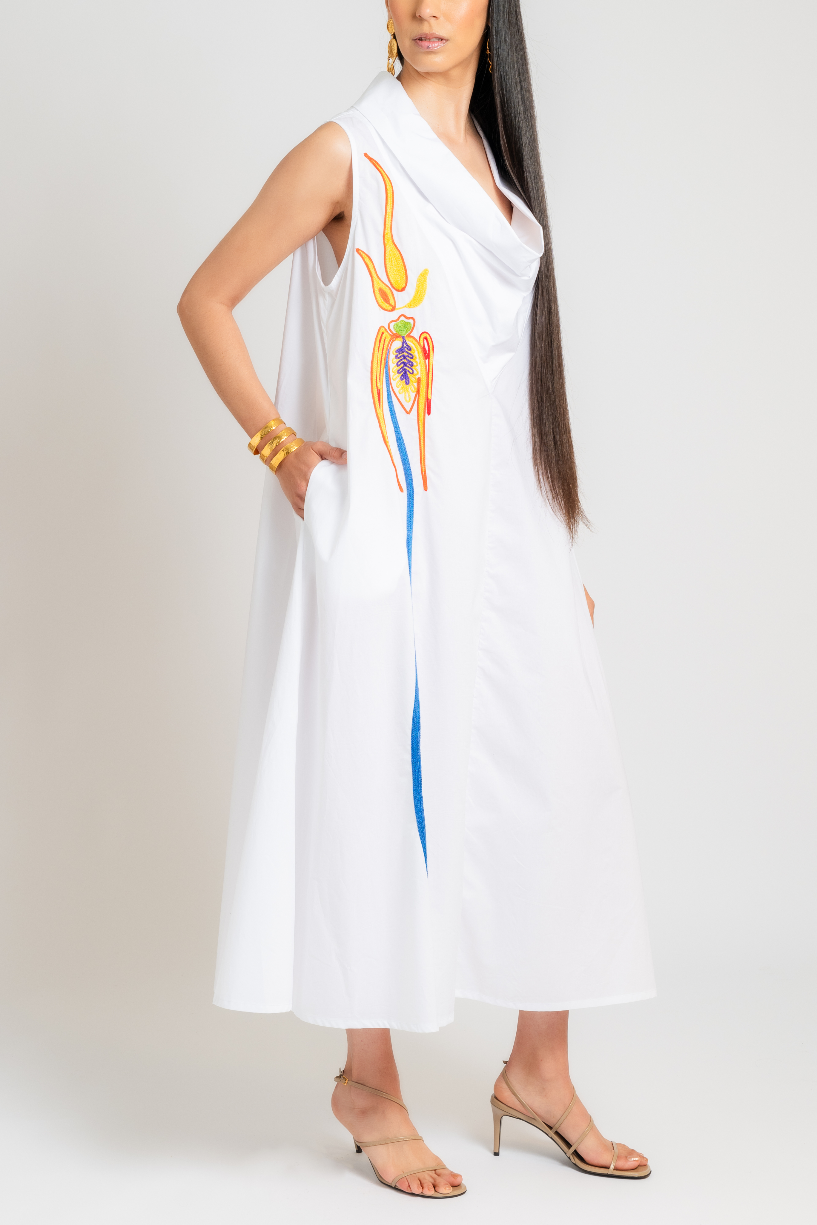 Cowl Neck Dress