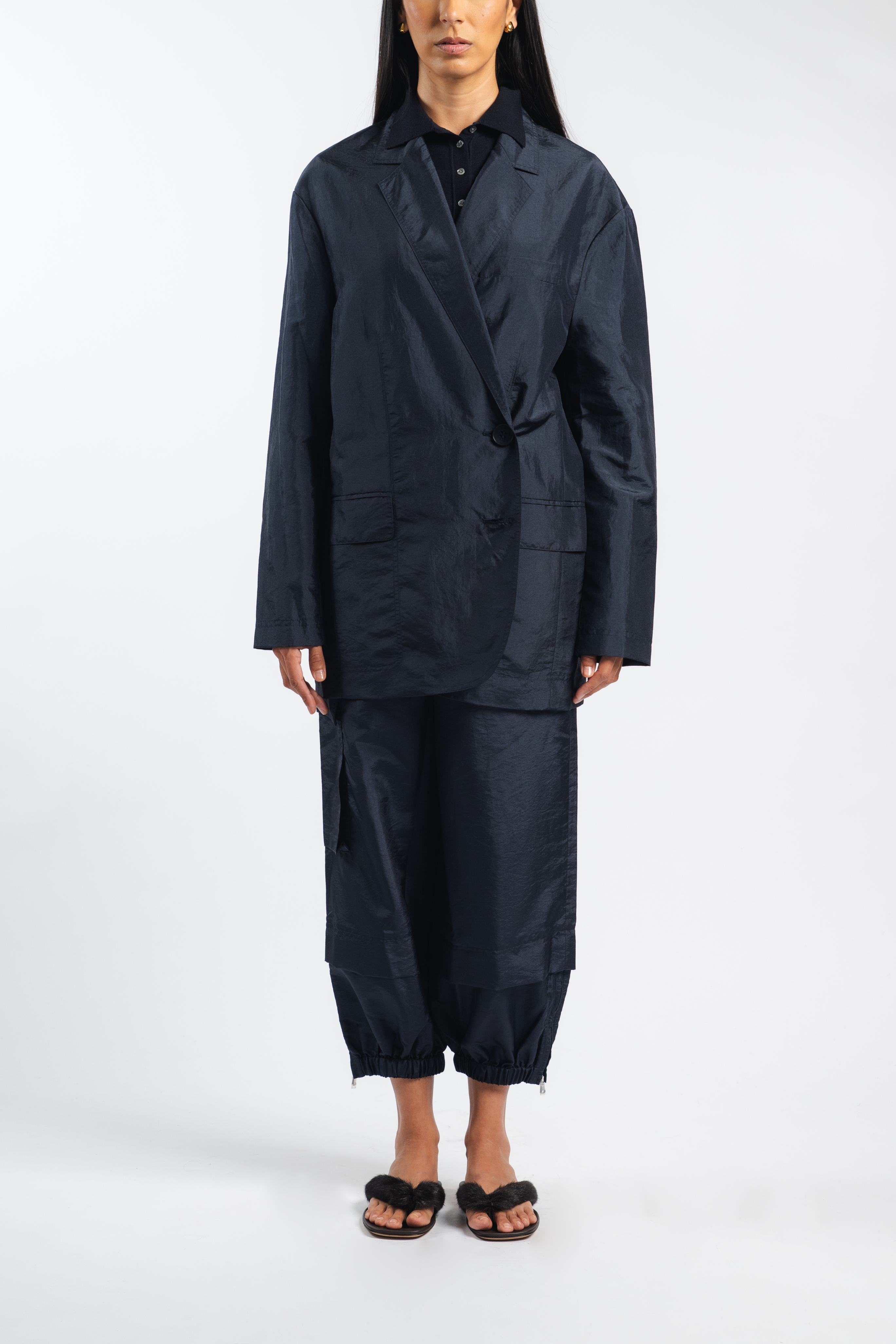 Crispy Nylon Liam Blazer