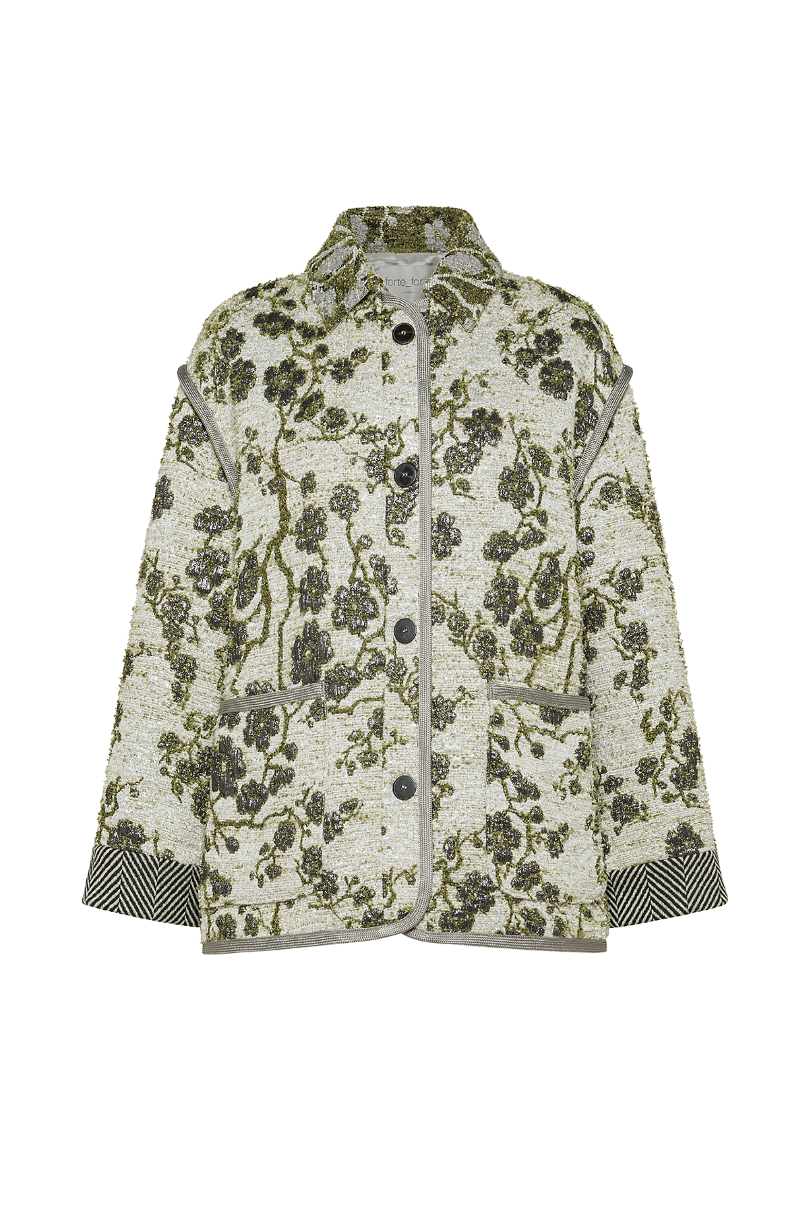 "La Lune En Fleur" Jacquard Oversized Jacket