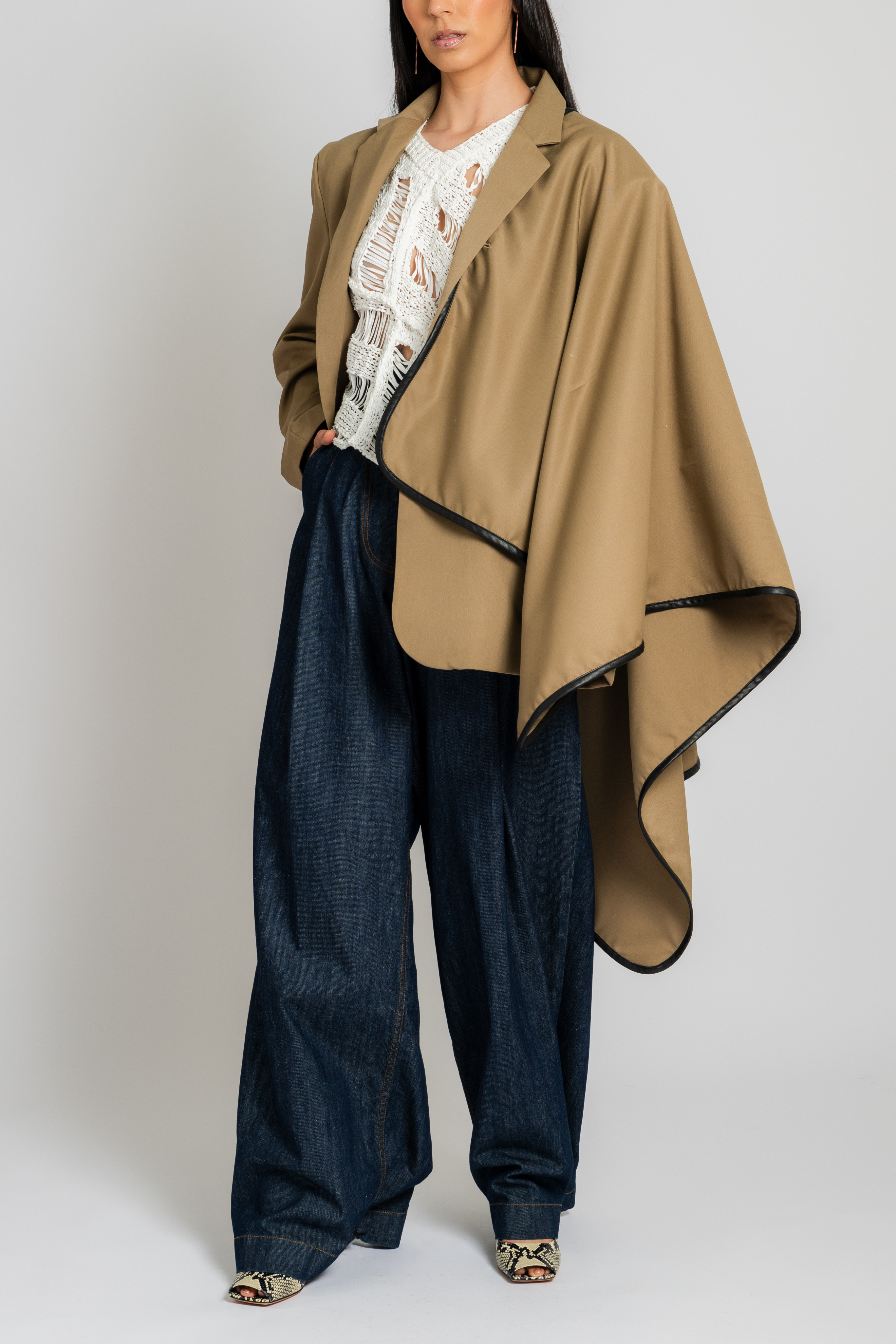 The Oversized Blazer in Tan