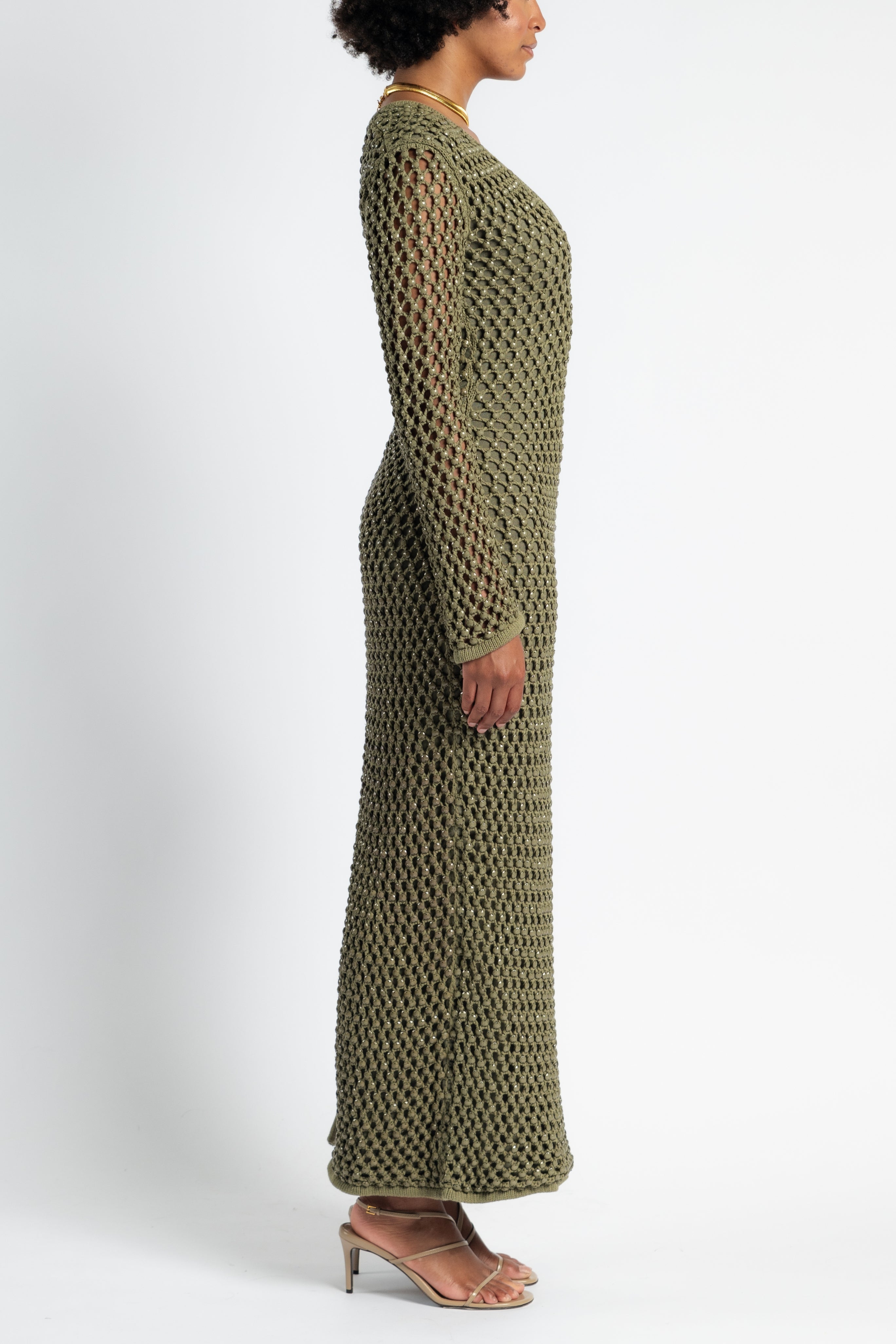 Nina Crystal Knit Gown