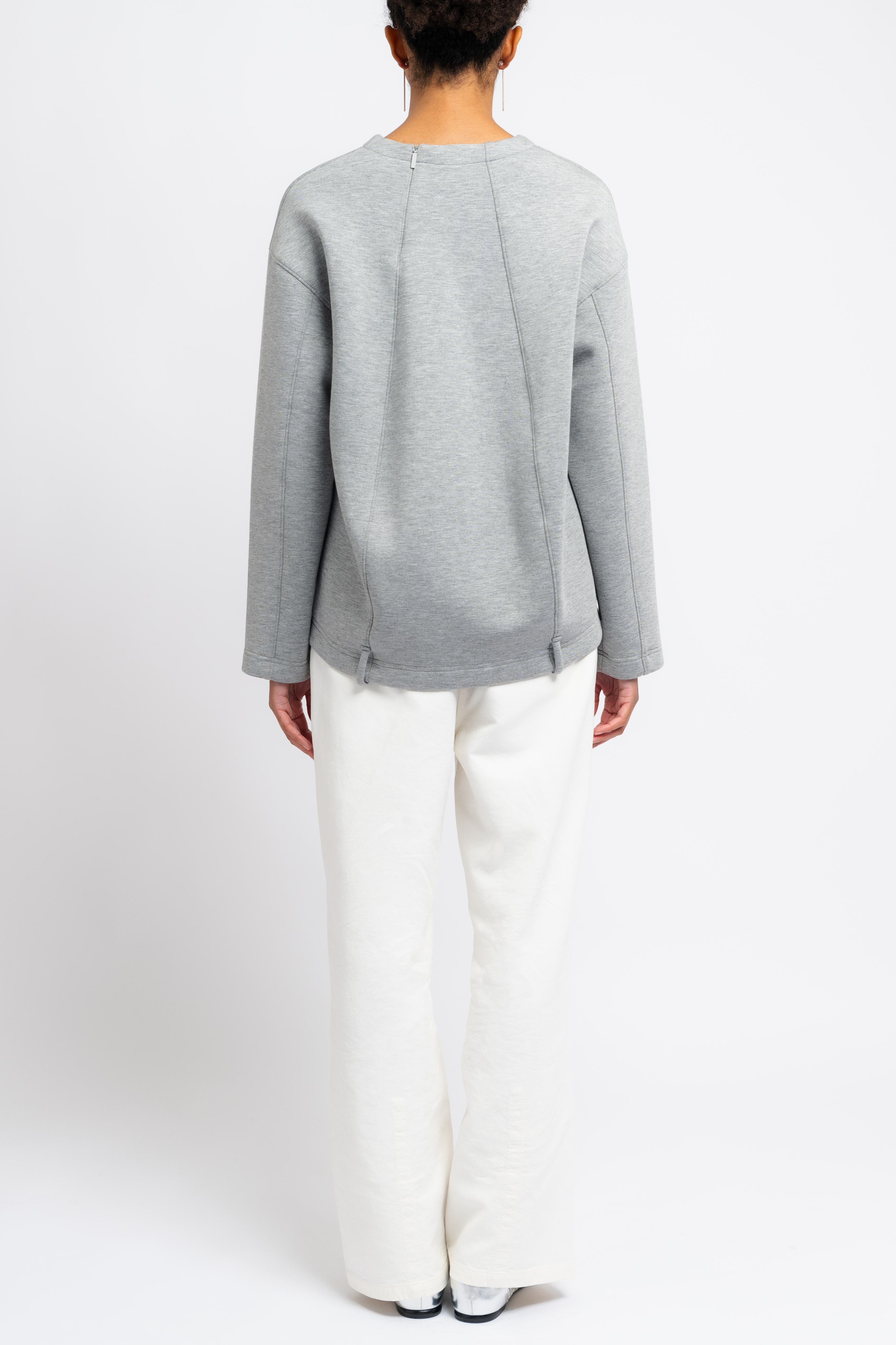 Bonded Viscose Easy V-Neck Top