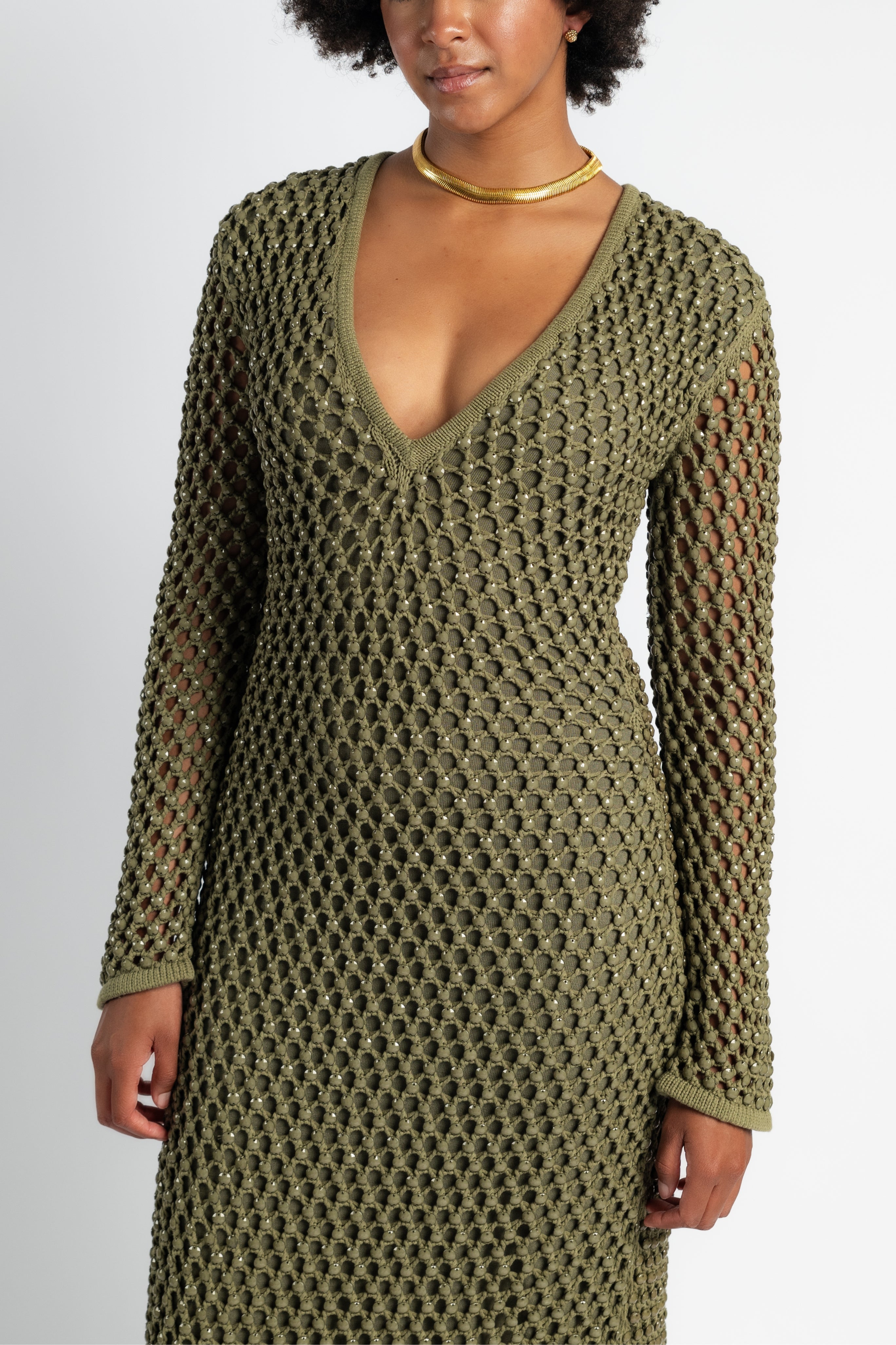 Nina Crystal Knit Gown