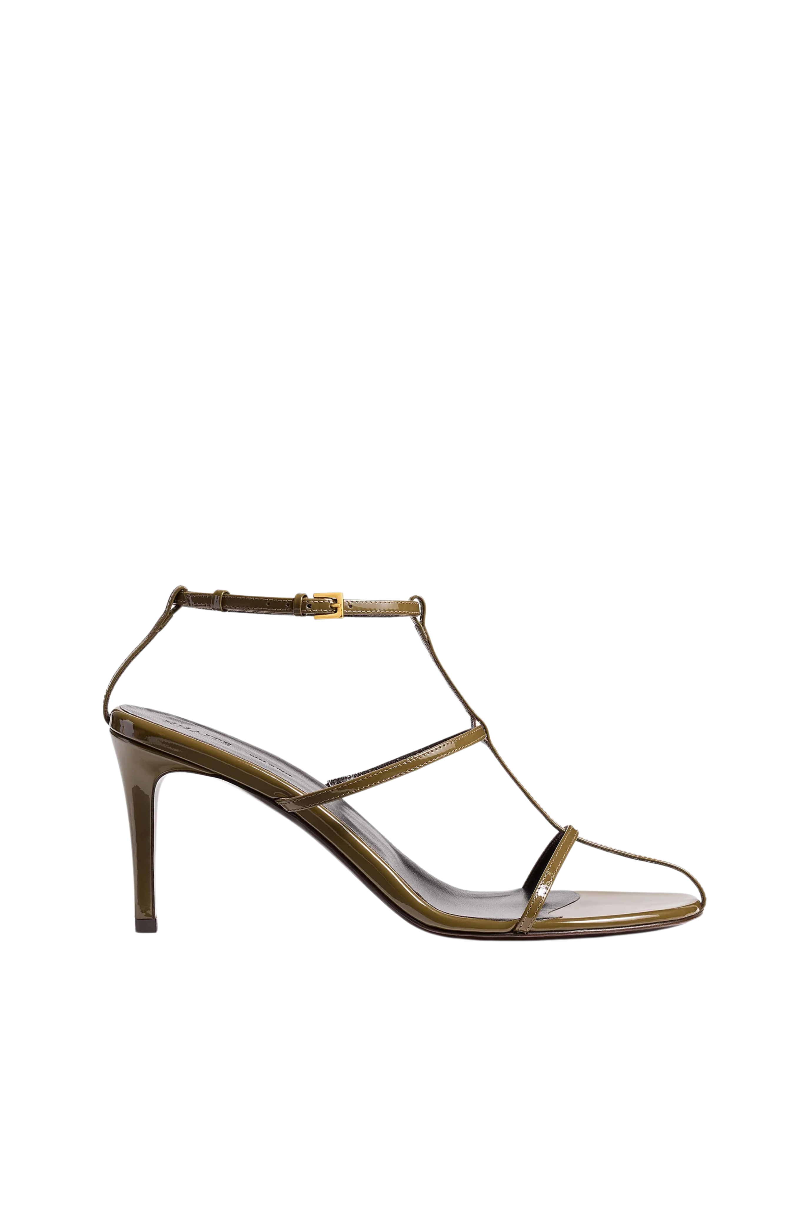 Cage Sandal in Dark Olive