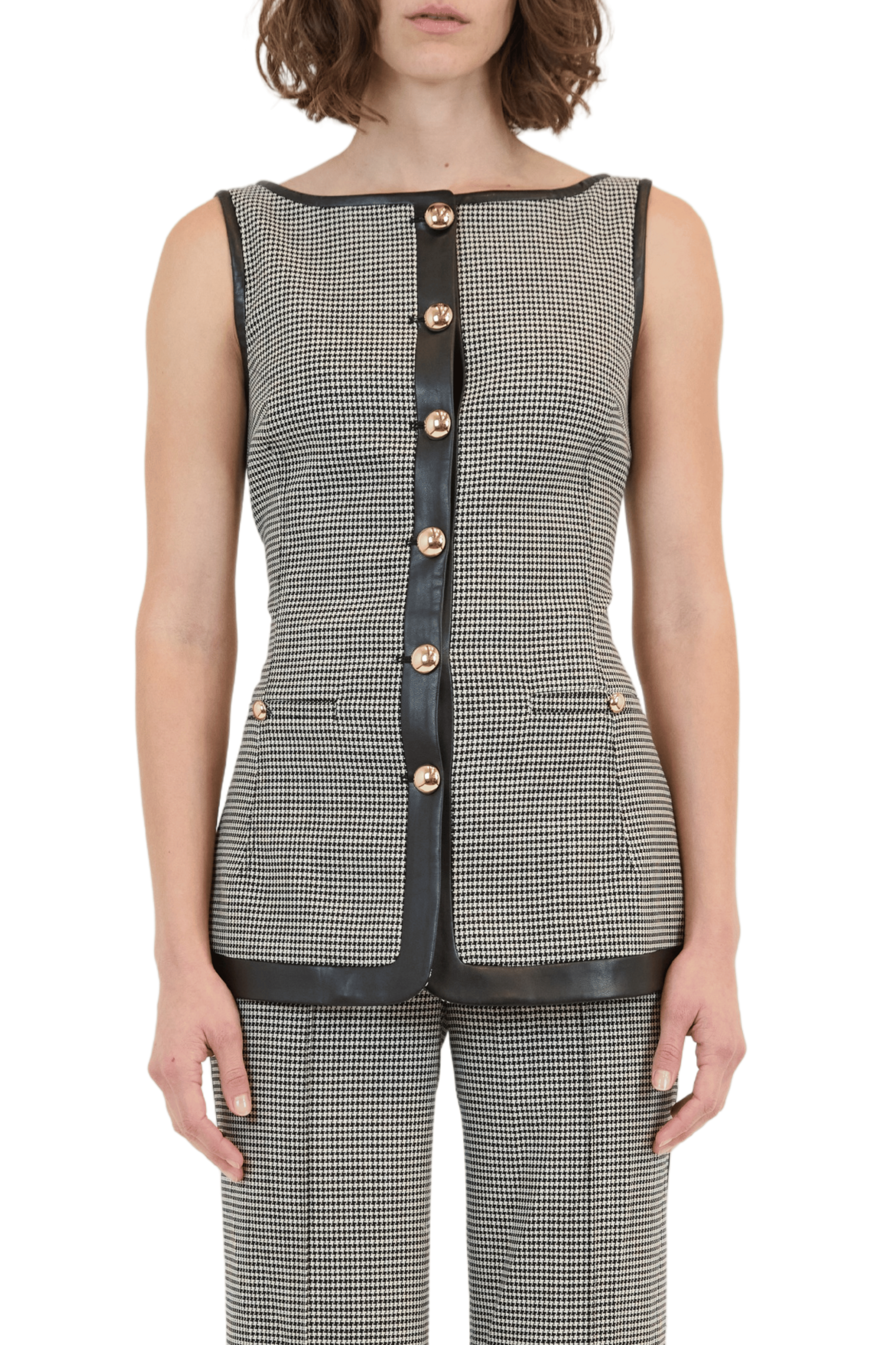 SIMKHAI Cressida Button Front Top