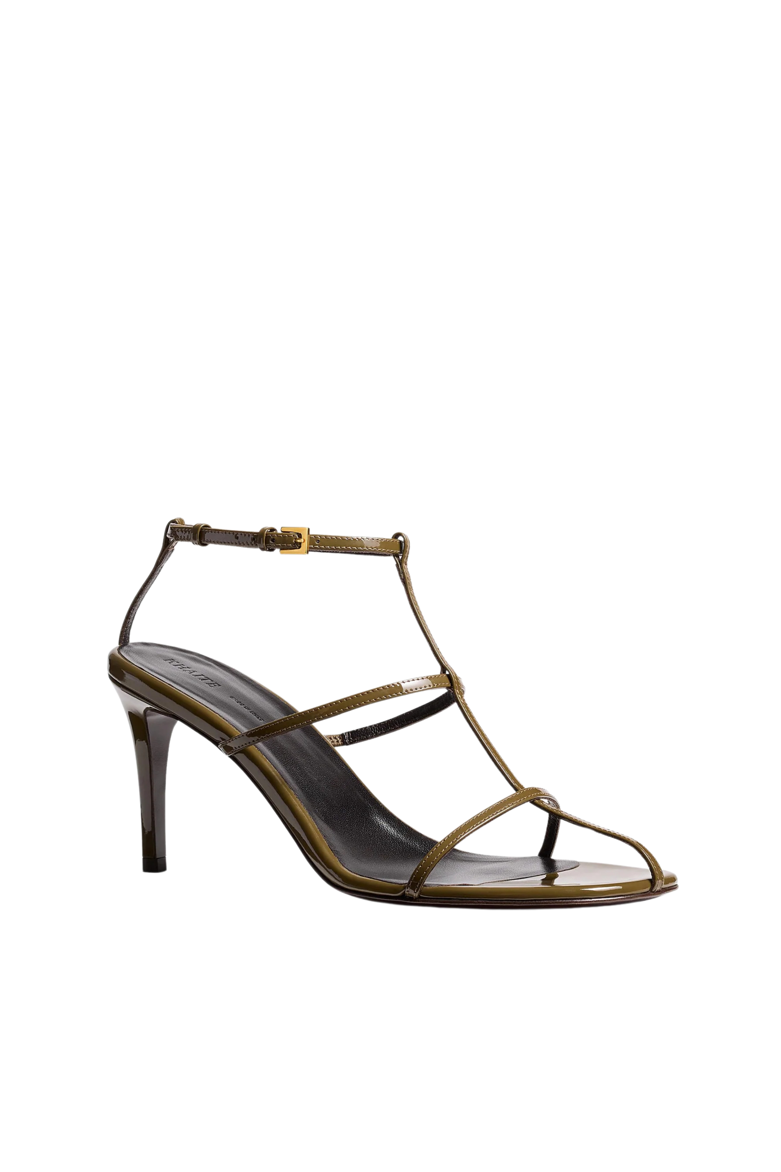 Cage Sandal in Dark Olive
